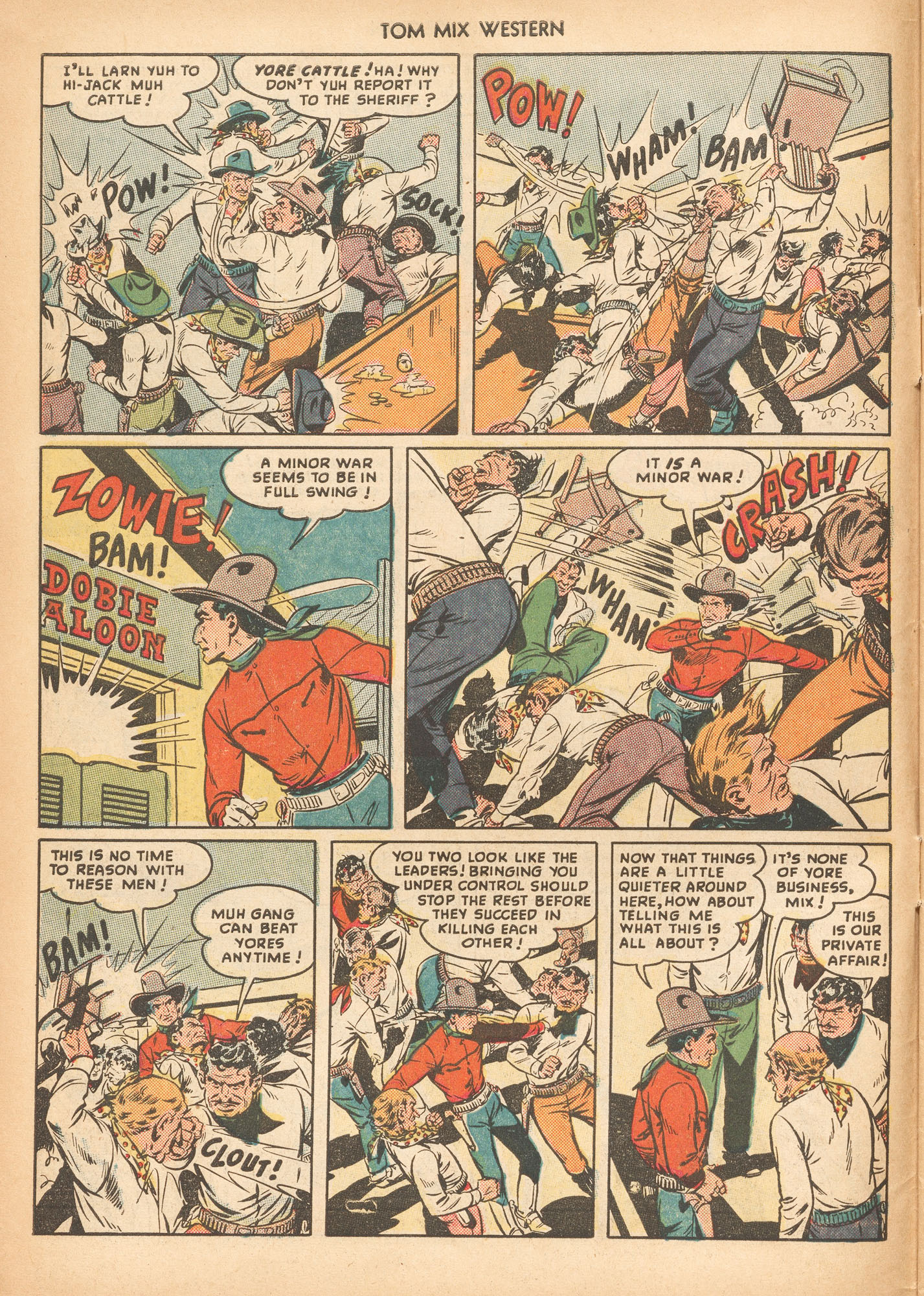 Read online Tom Mix Western (1948) comic -  Issue #23 - 6