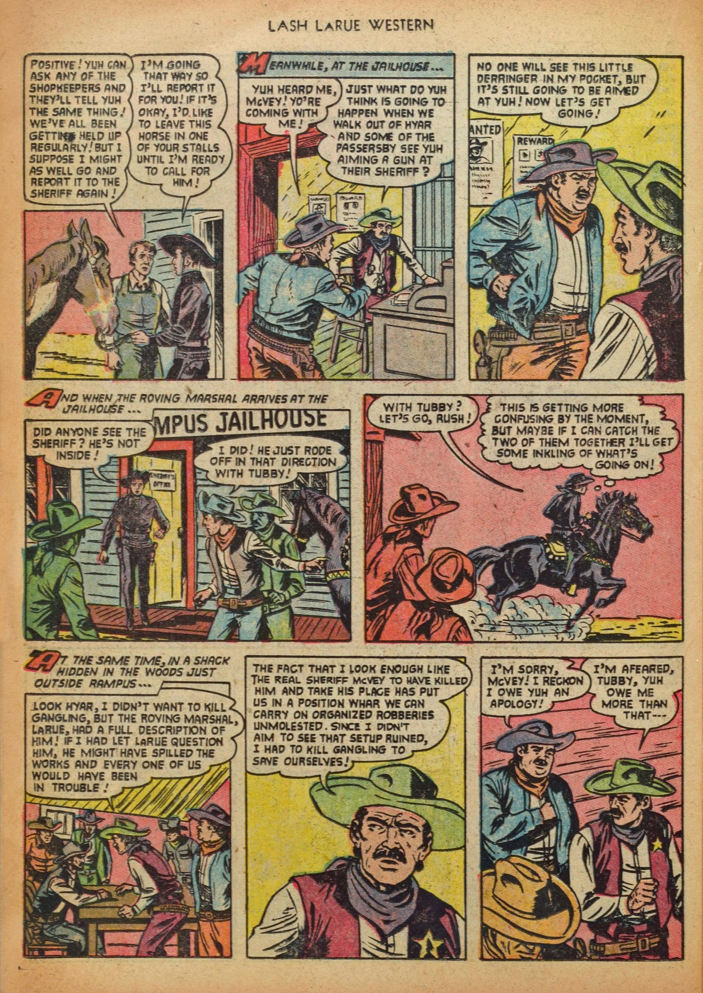 Read online Lash Larue Western (1949) comic -  Issue #41 - 26