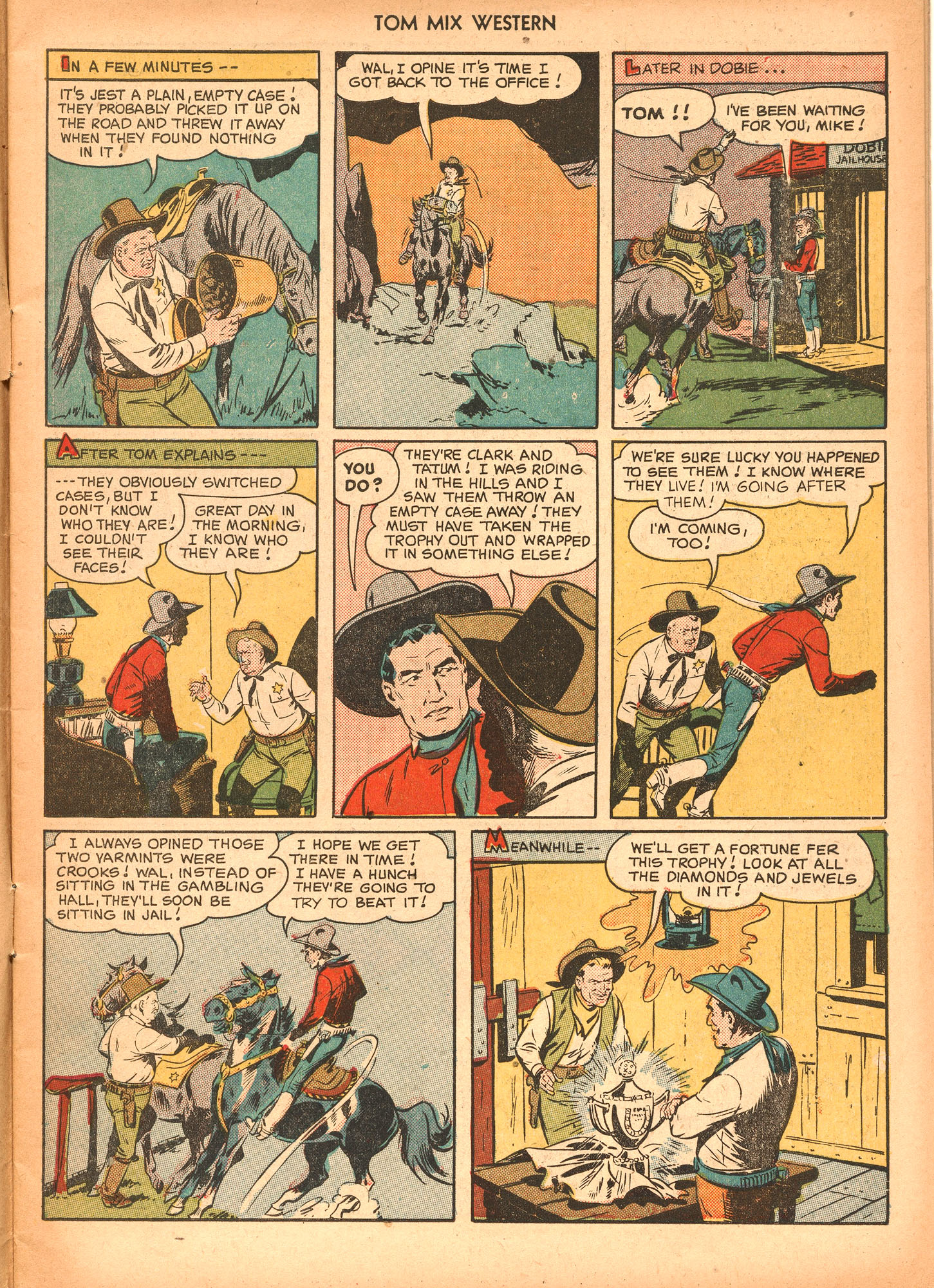Read online Tom Mix Western (1948) comic -  Issue #34 - 7