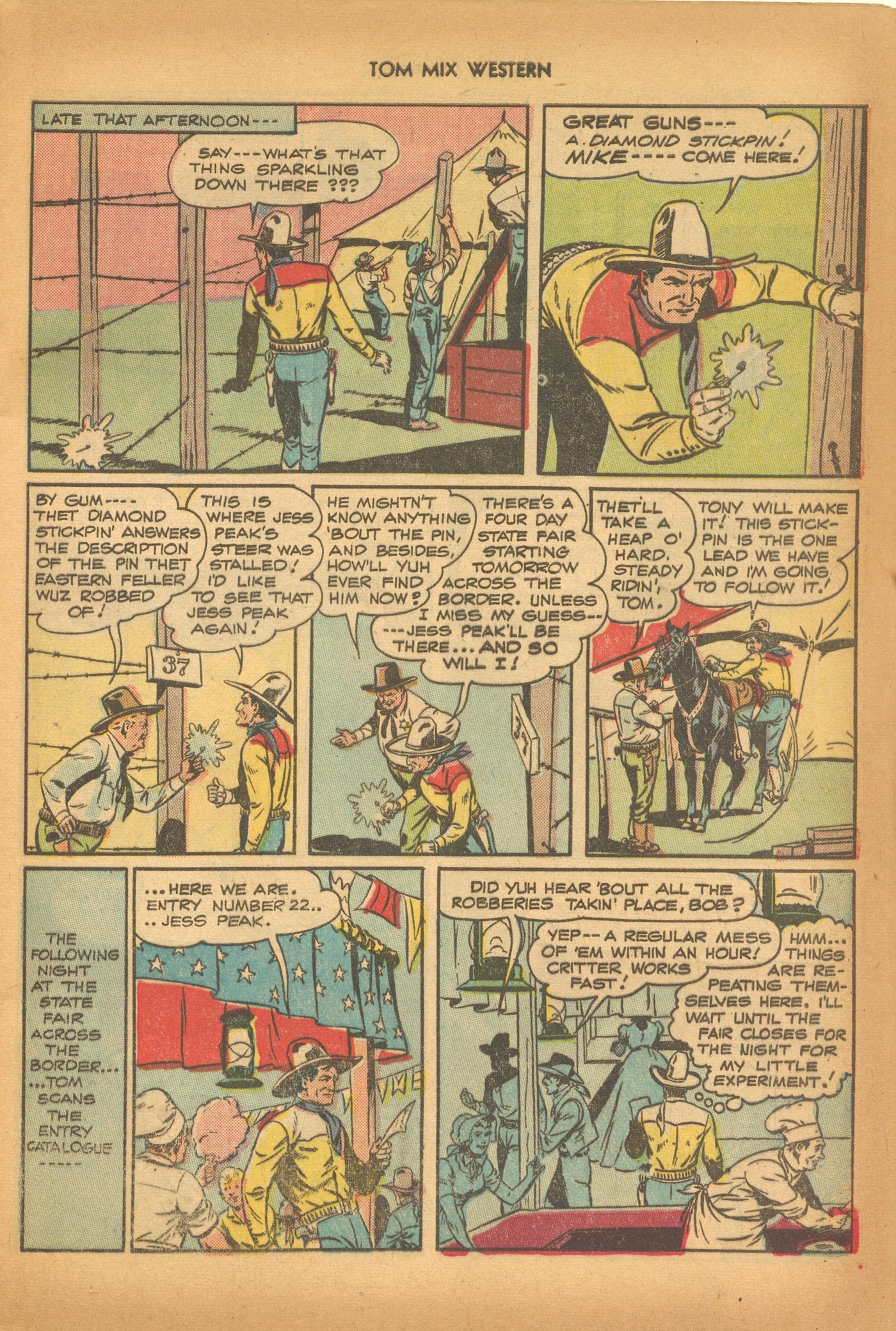 Read online Tom Mix Western (1948) comic -  Issue #6 - 21