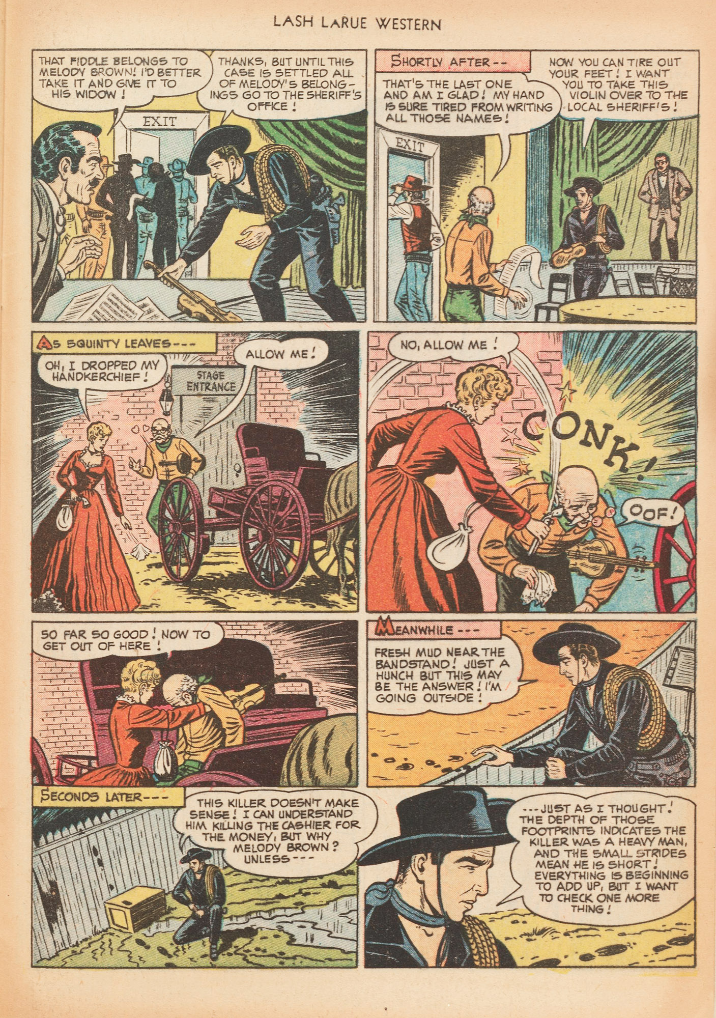 Read online Lash Larue Western (1949) comic -  Issue #20 - 29