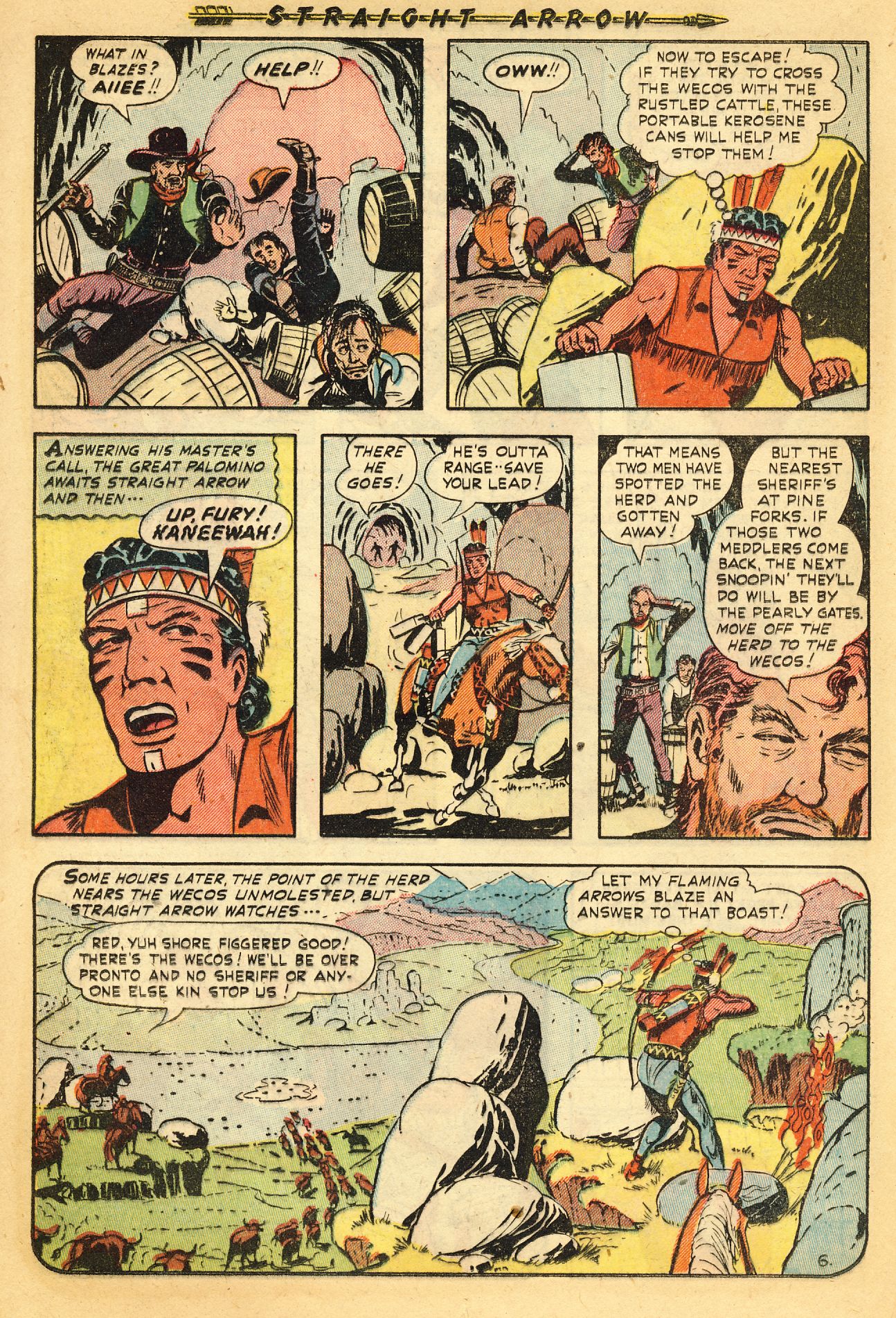 Read online Straight Arrow comic -  Issue #16 - 16