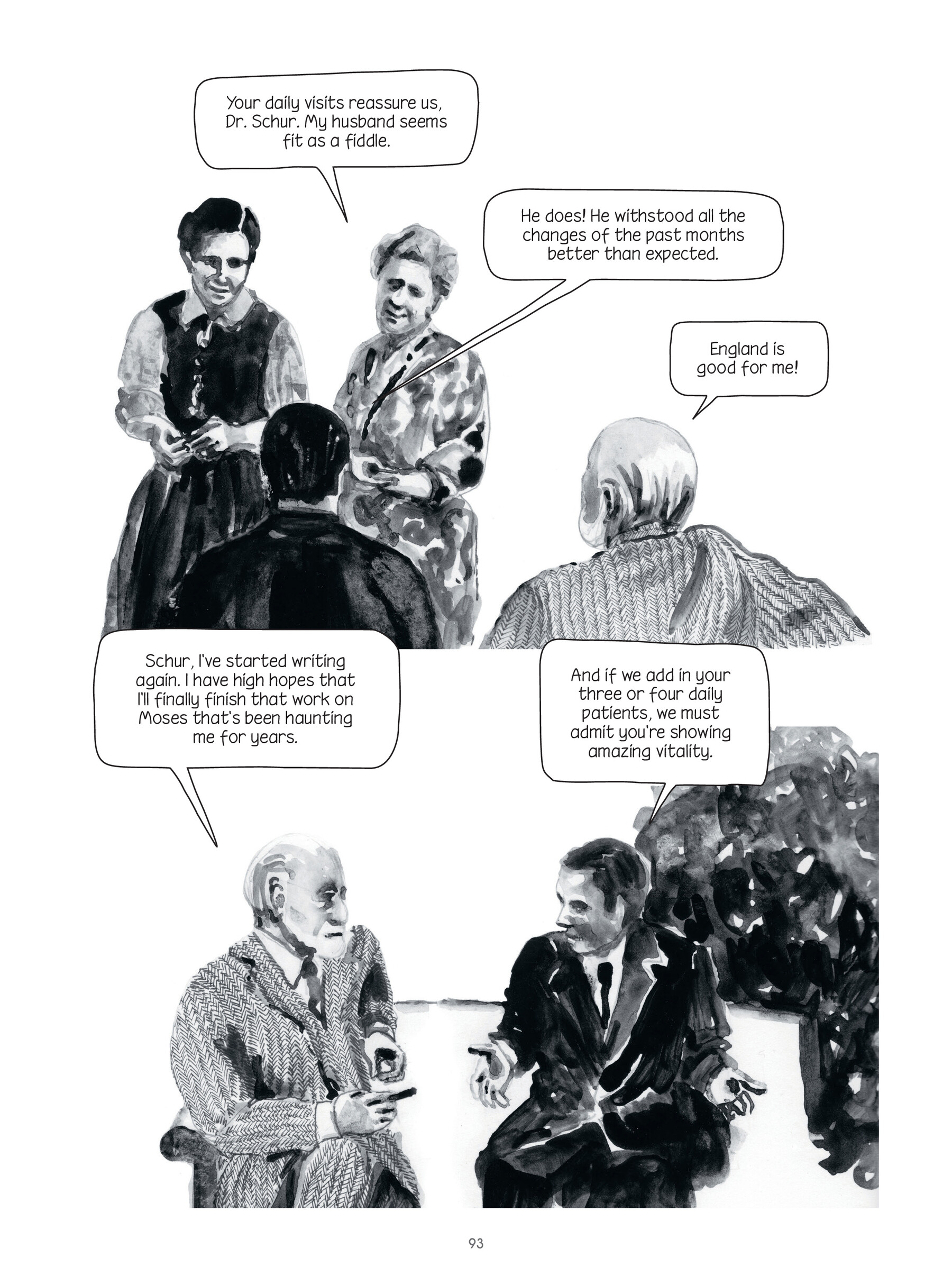 Read online Through Clouds of Smoke: Freud's Final Days comic -  Issue # TPB - 92