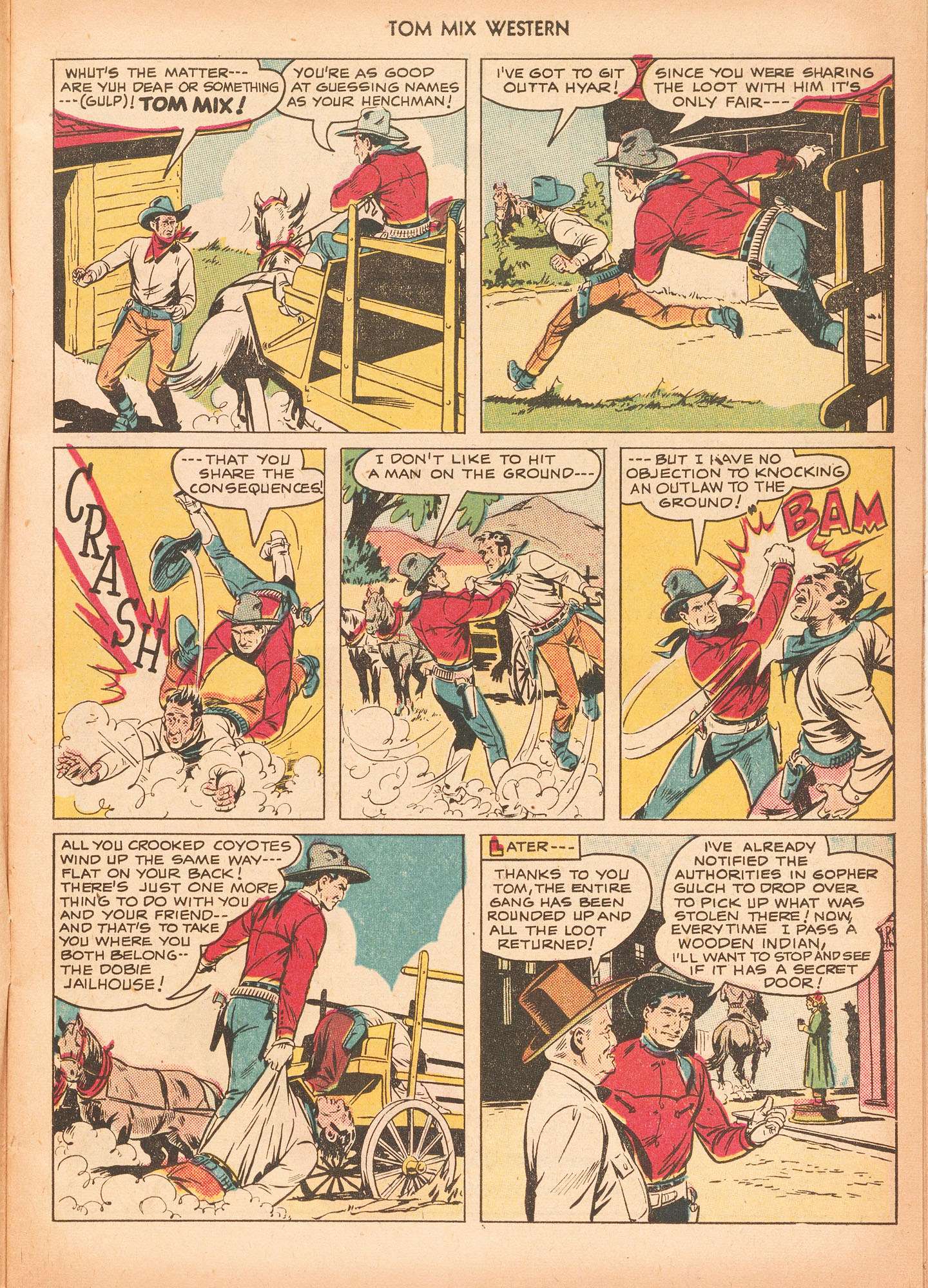 Read online Tom Mix Western (1948) comic -  Issue #25 - 11