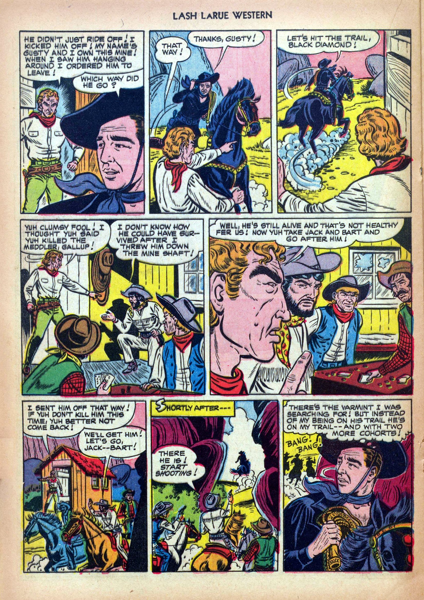 Read online Lash Larue Western (1949) comic -  Issue #13 - 20