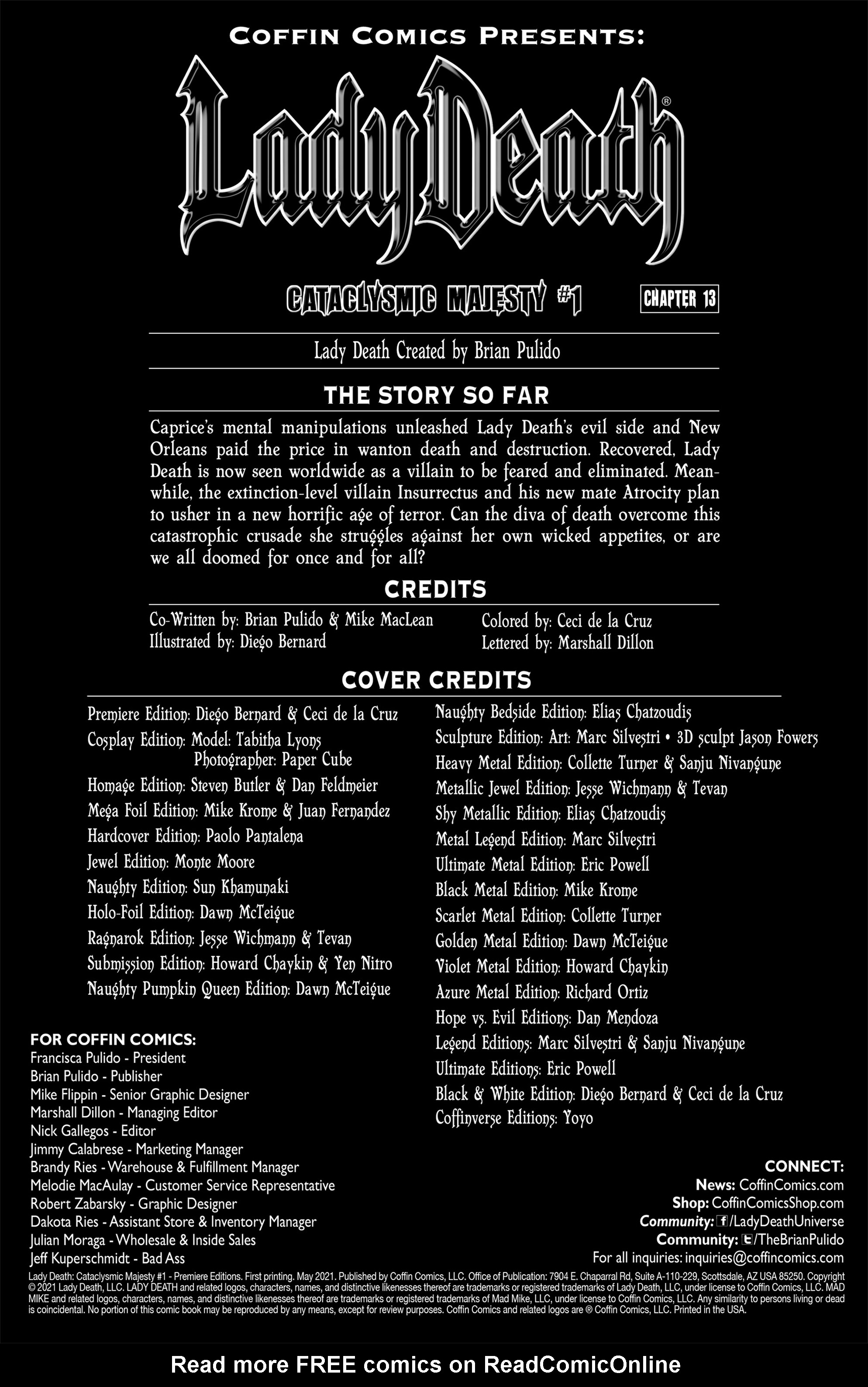 Read online Lady Death: Cataclysmic Majesty comic -  Issue # Full - 2