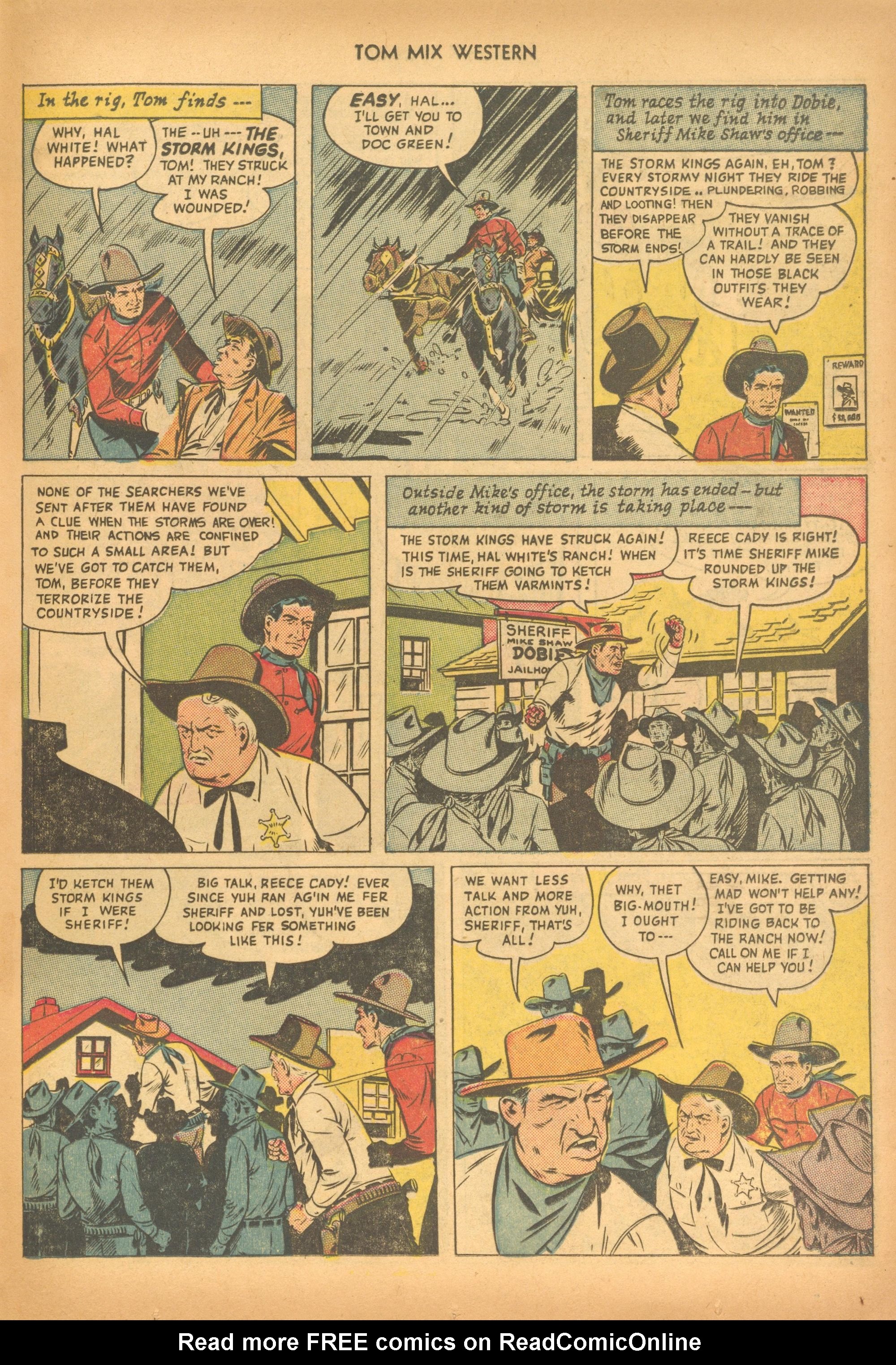Read online Tom Mix Western (1948) comic -  Issue #28 - 27