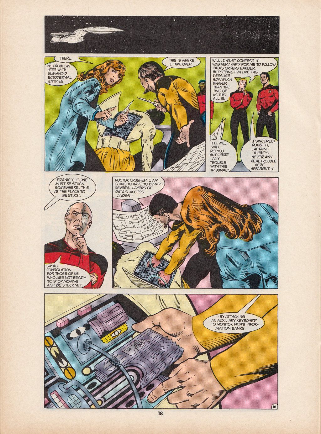 Read online Star Trek The Next Generation (1990) comic -  Issue #7 - 18