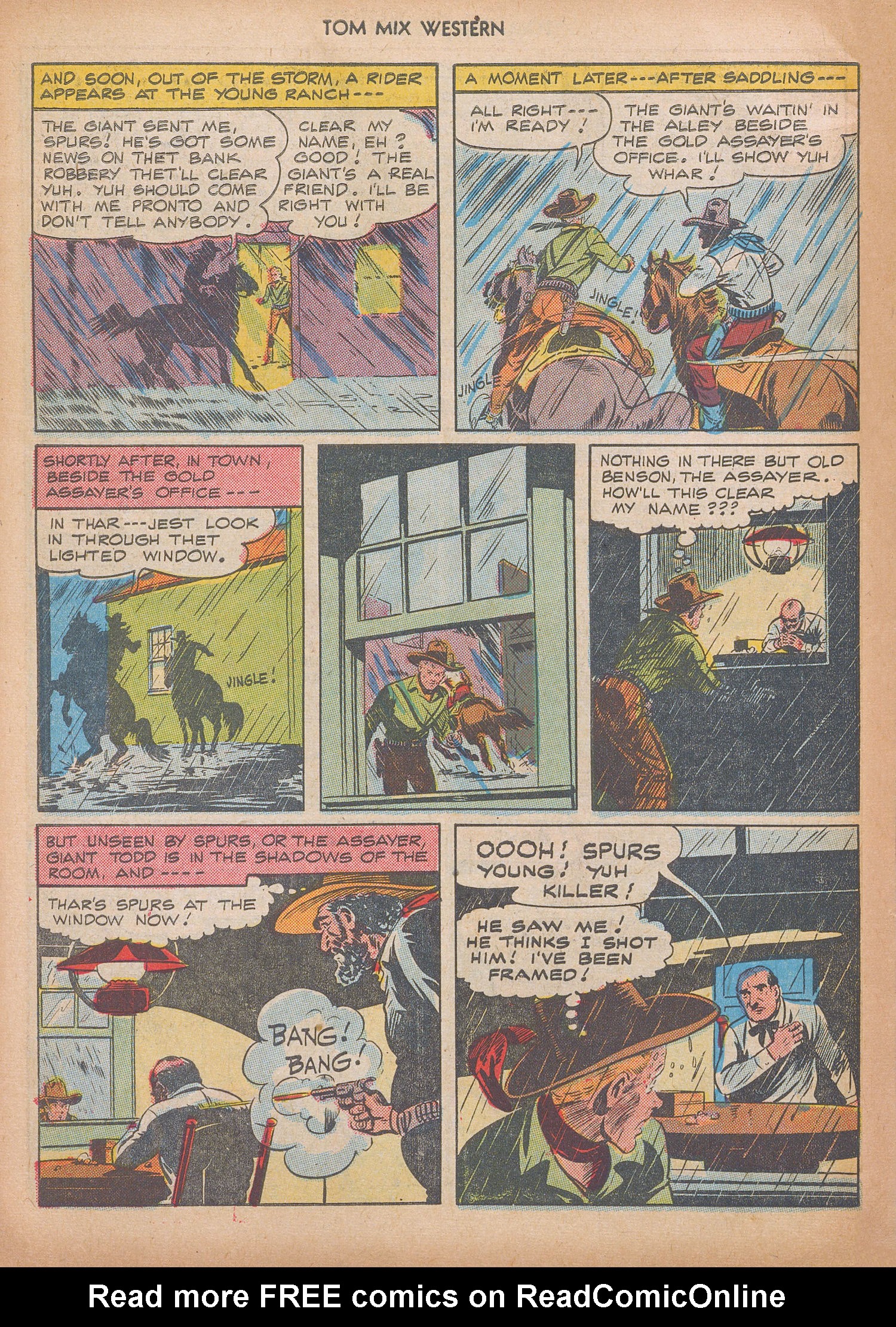 Read online Tom Mix Western (1948) comic -  Issue #9 - 46