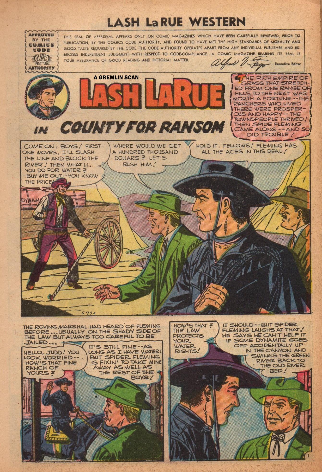 Read online Lash Larue Western (1949) comic -  Issue #61 - 3