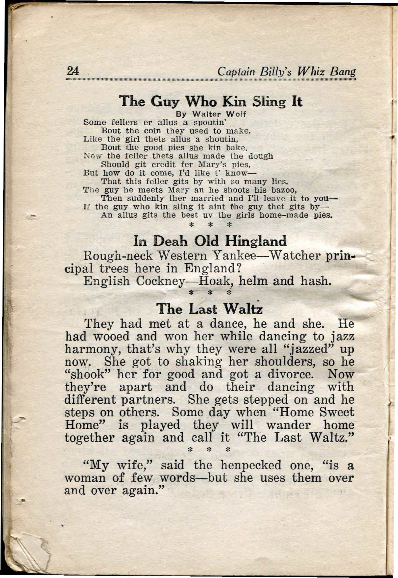 Read online Captain Billy's Whiz Bang comic -  Issue #29 - 26