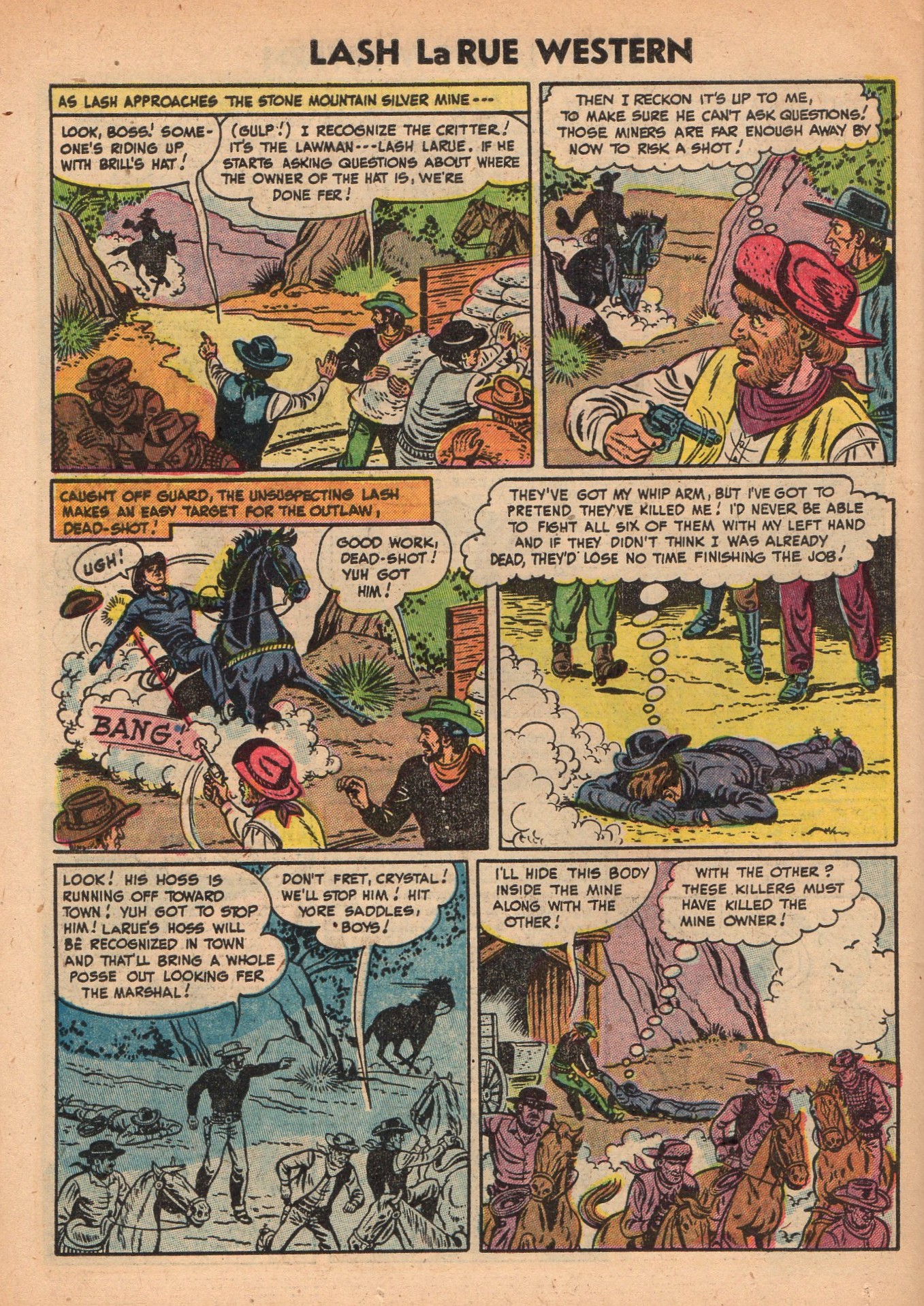 Read online Lash Larue Western (1949) comic -  Issue #49 - 26