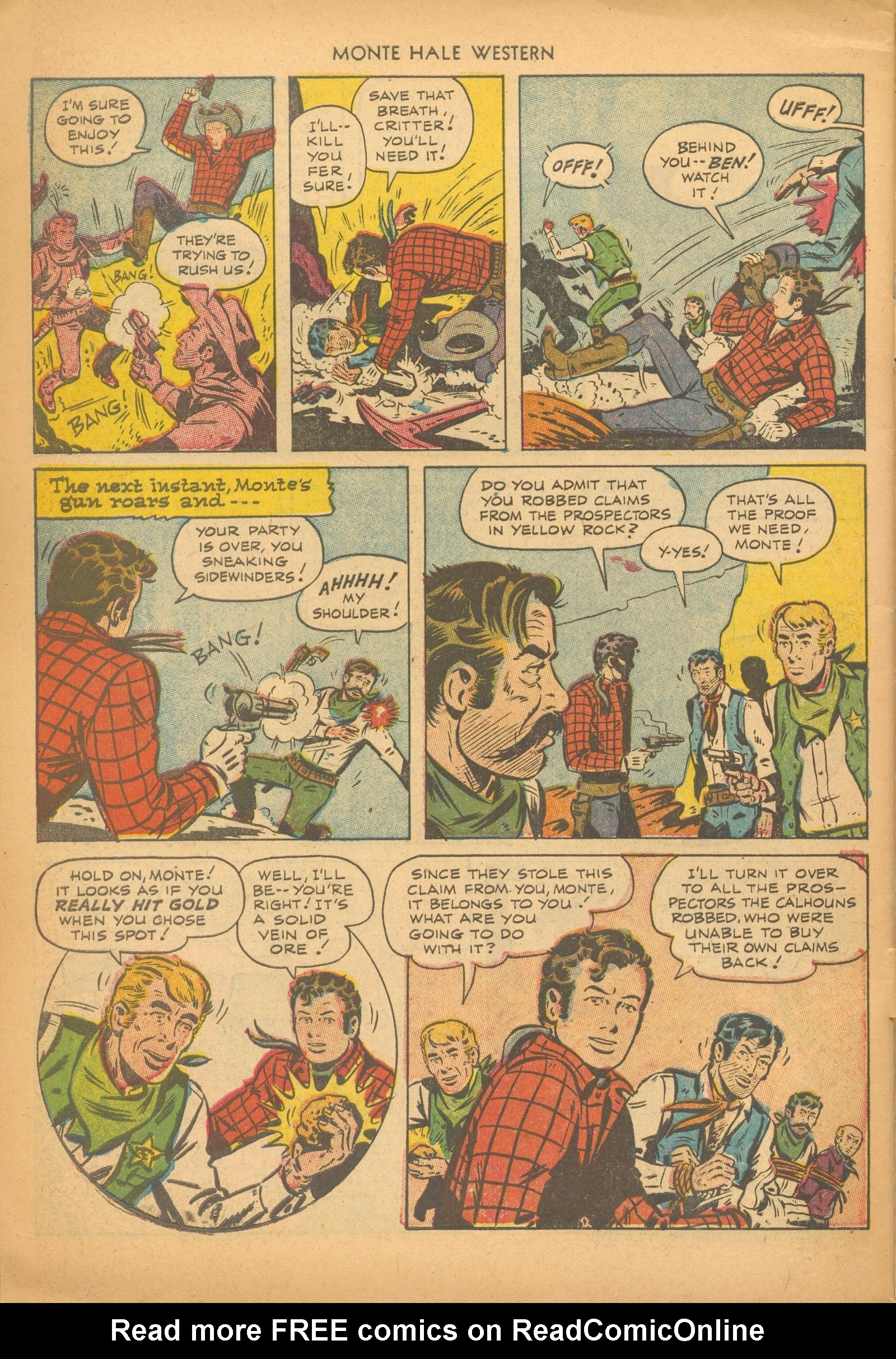 Read online Monte Hale Western comic -  Issue #78 - 34