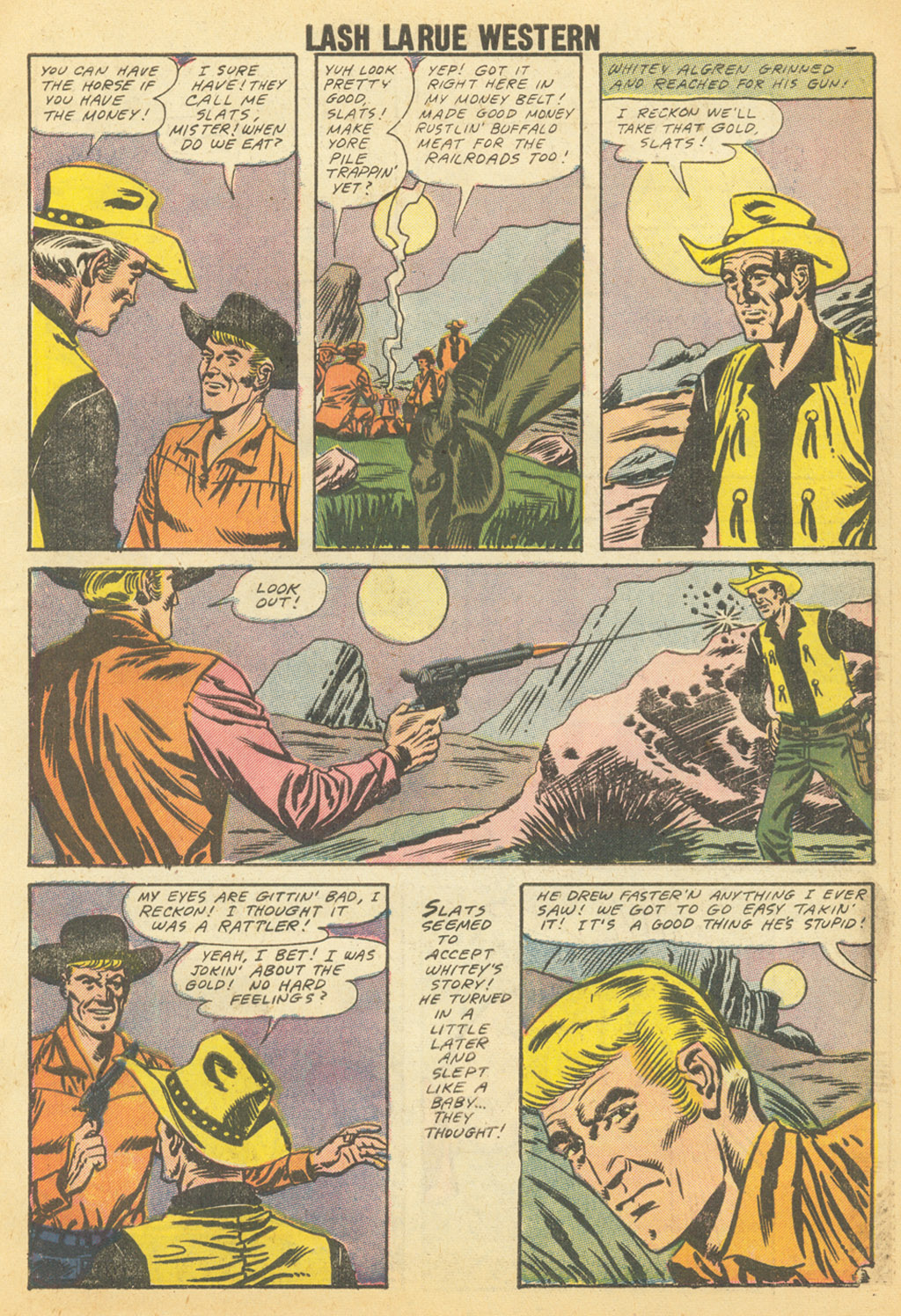 Read online Lash Larue Western (1949) comic -  Issue #68 - 52