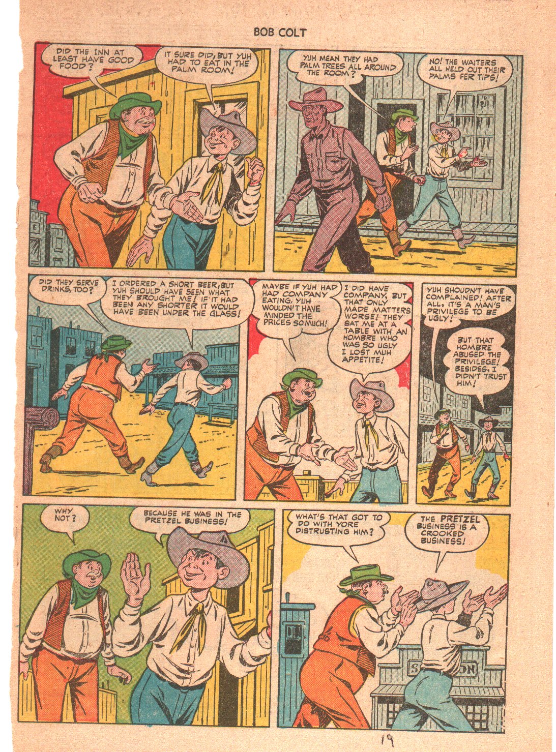 Read online Bob Colt Western comic -  Issue #4 - 19