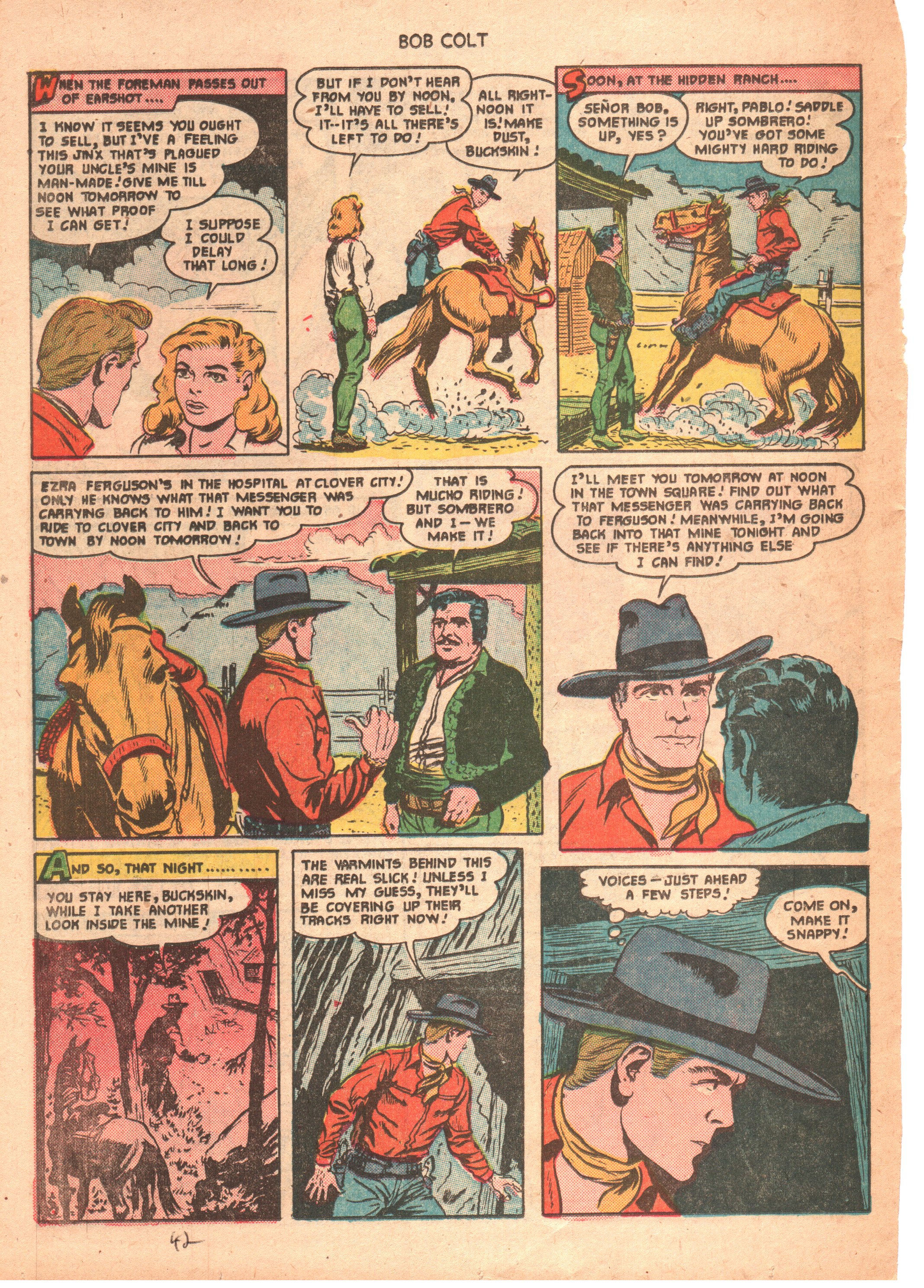 Read online Bob Colt Western comic -  Issue #6 - 9