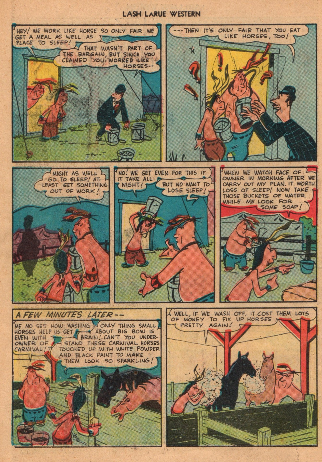 Read online Lash Larue Western (1949) comic -  Issue #1 - 26