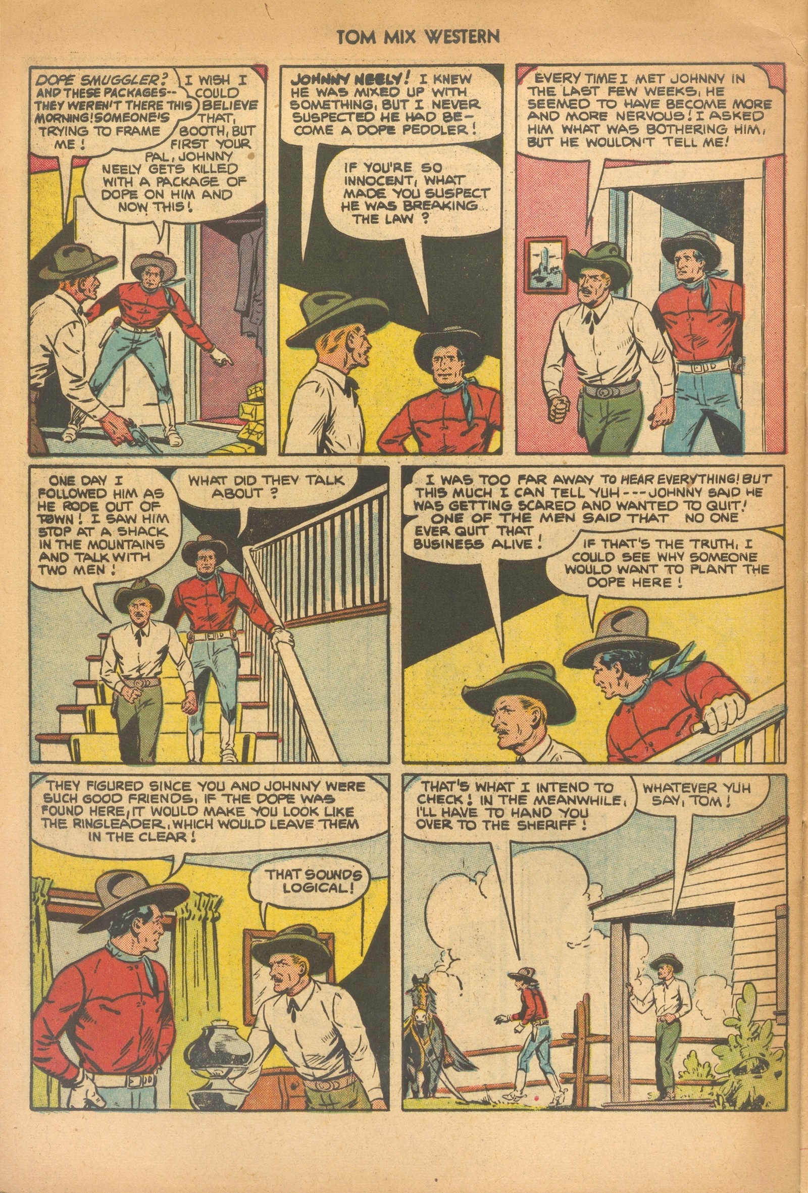 Read online Tom Mix Western (1948) comic -  Issue #57 - 32