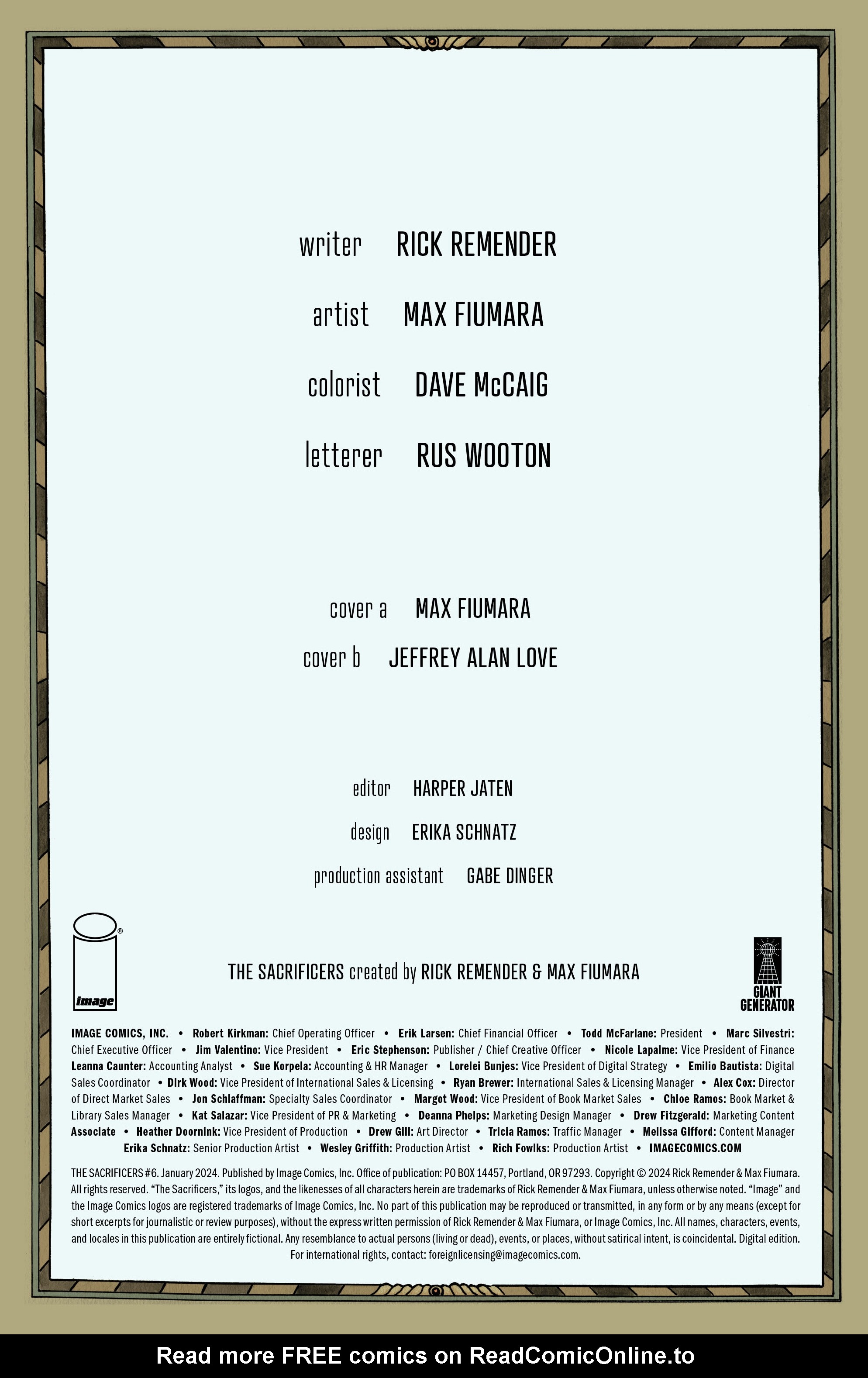 Read online The Sacrificers comic -  Issue #6 - 2