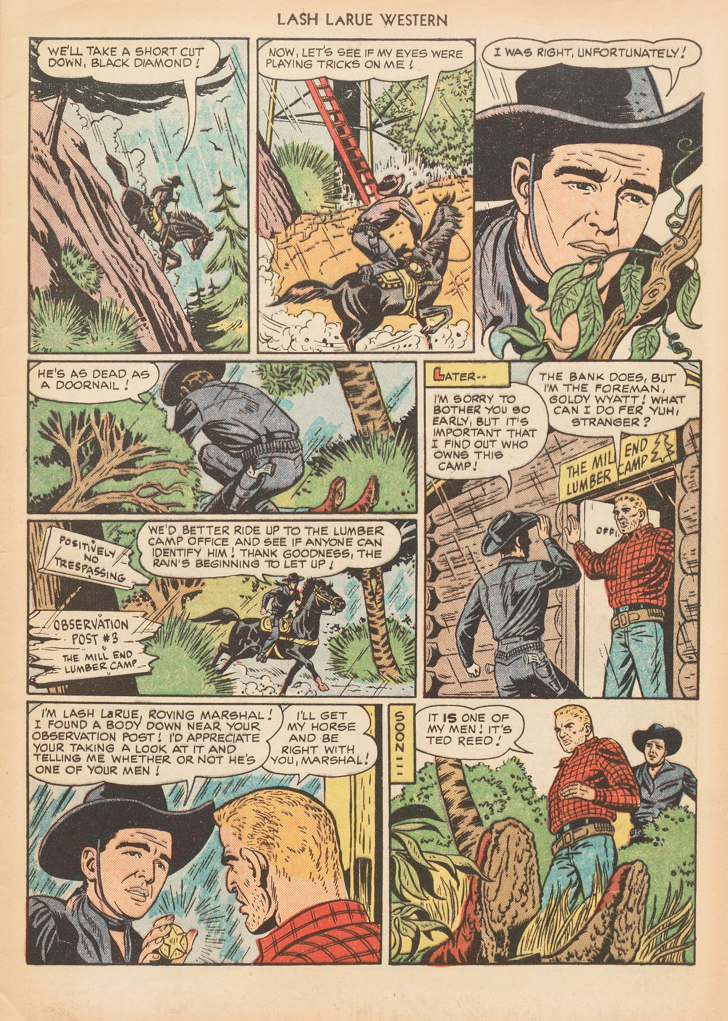 Read online Lash Larue Western (1949) comic -  Issue #7 - 5