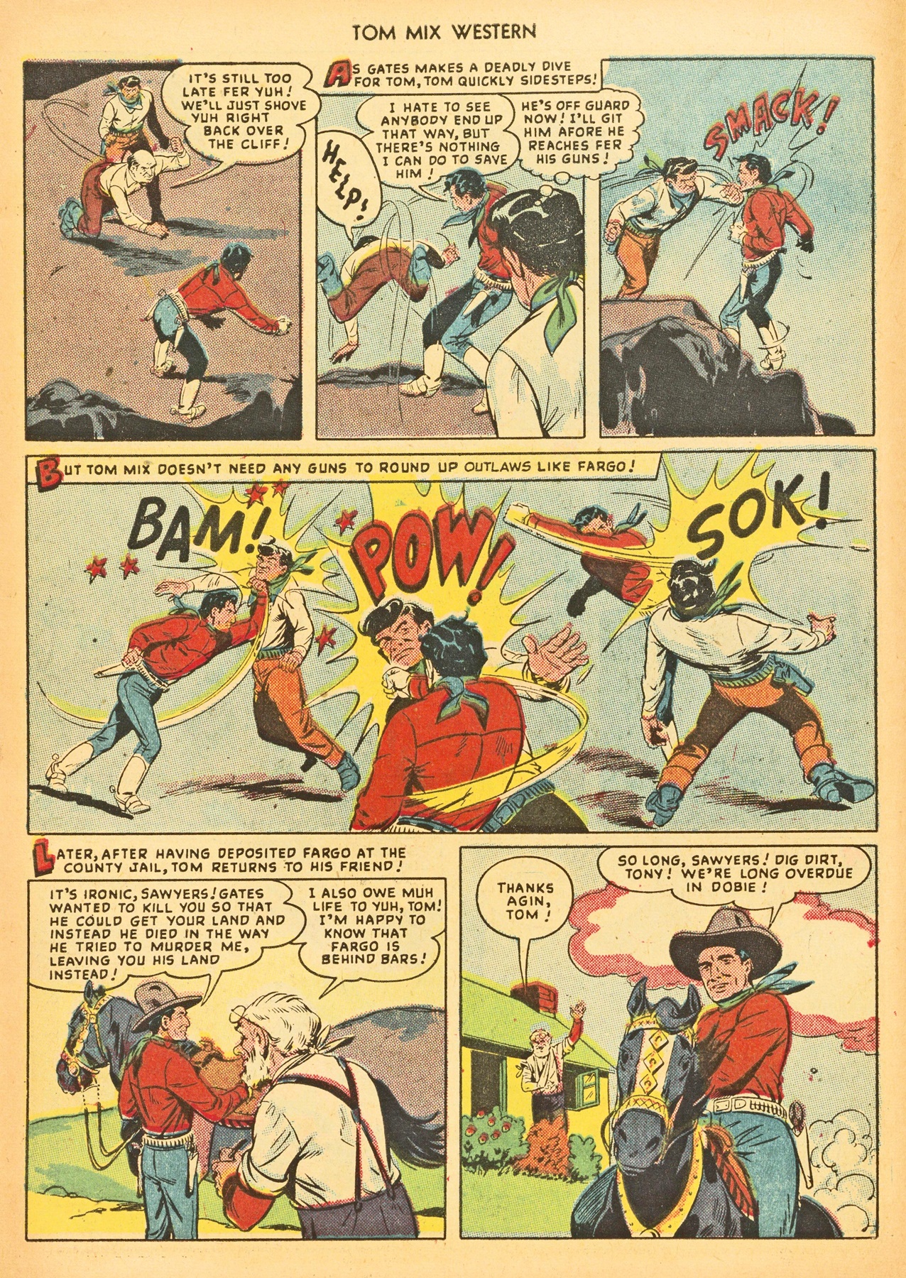 Read online Tom Mix Western (1948) comic -  Issue #21 - 10