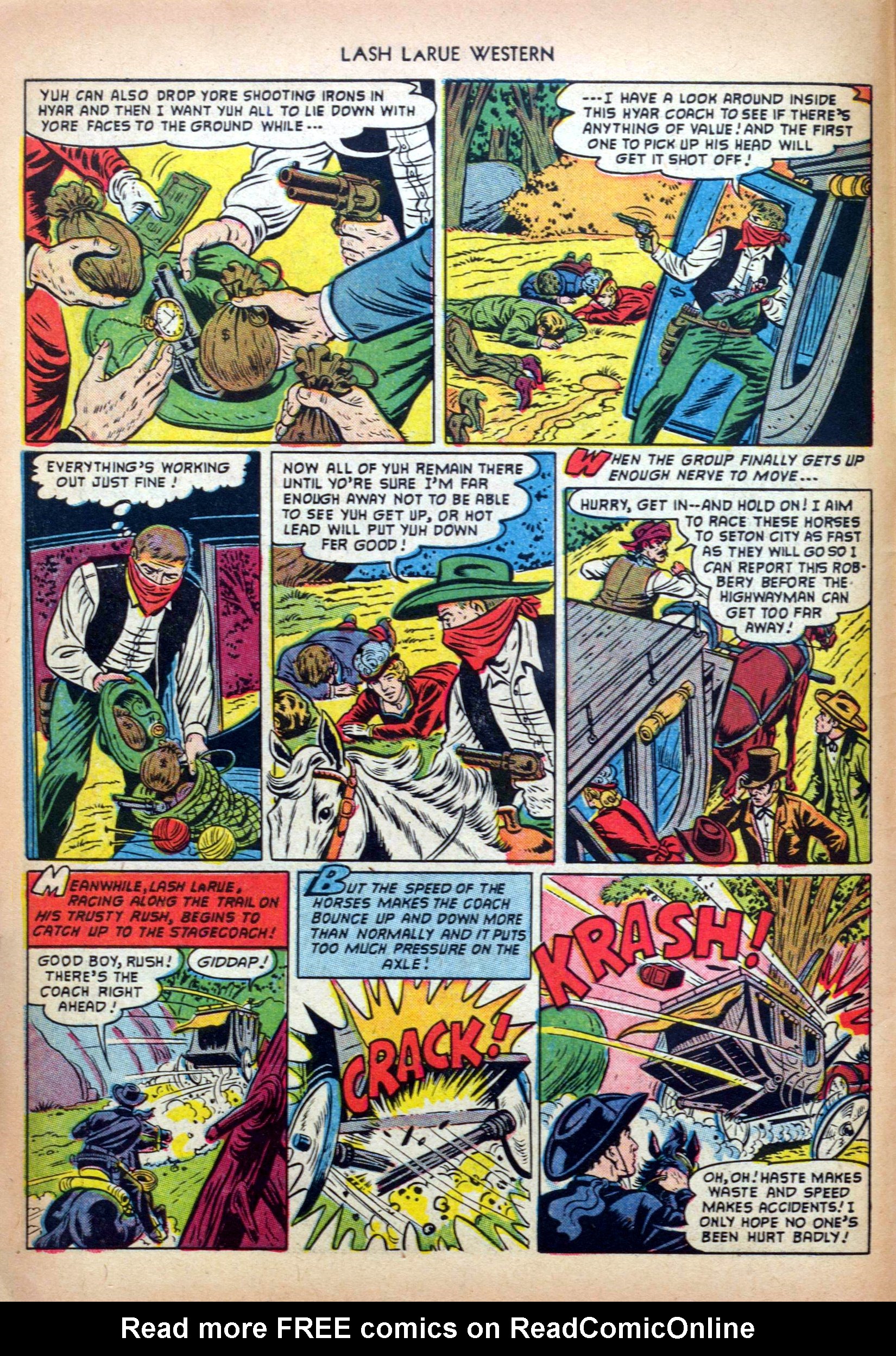 Read online Lash Larue Western (1949) comic -  Issue #32 - 6