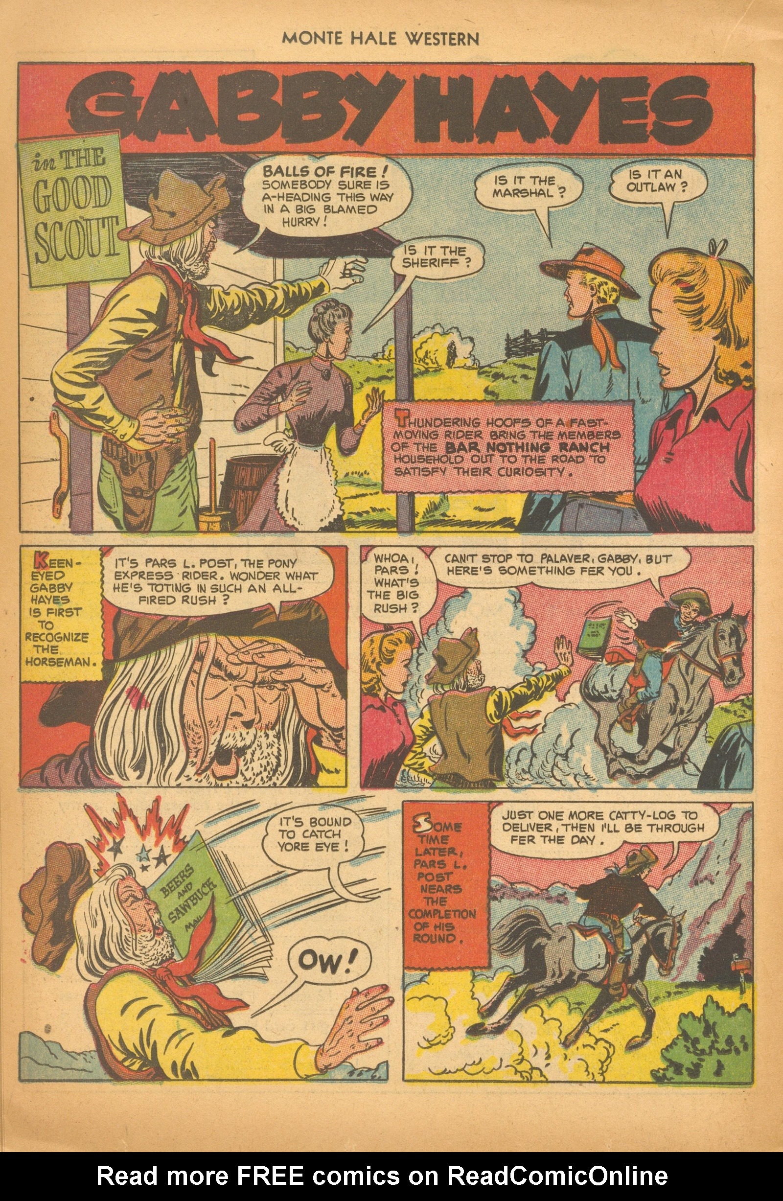 Read online Monte Hale Western comic -  Issue #78 - 22