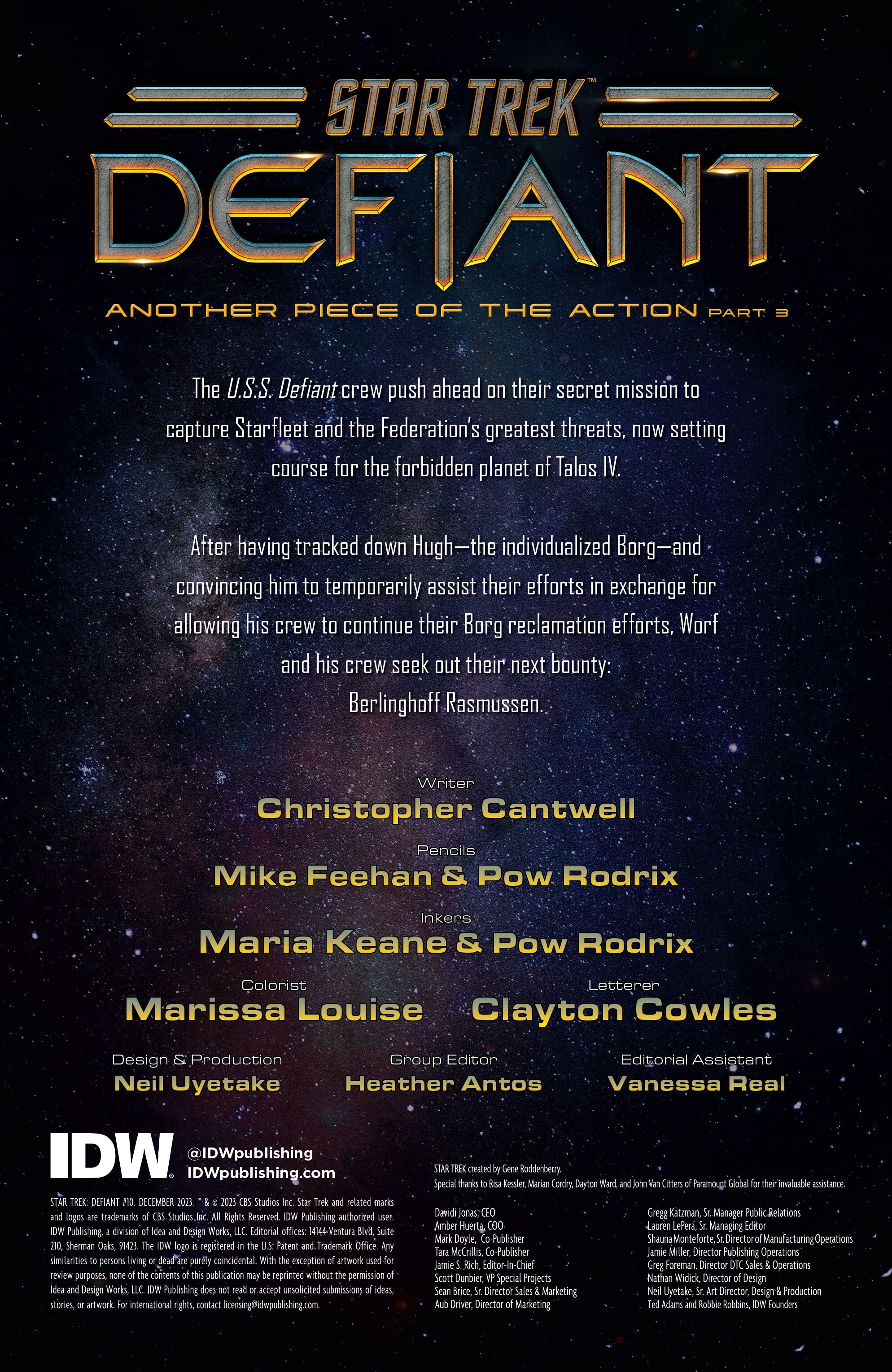 Read online Star Trek: Defiant comic -  Issue #10 - 2