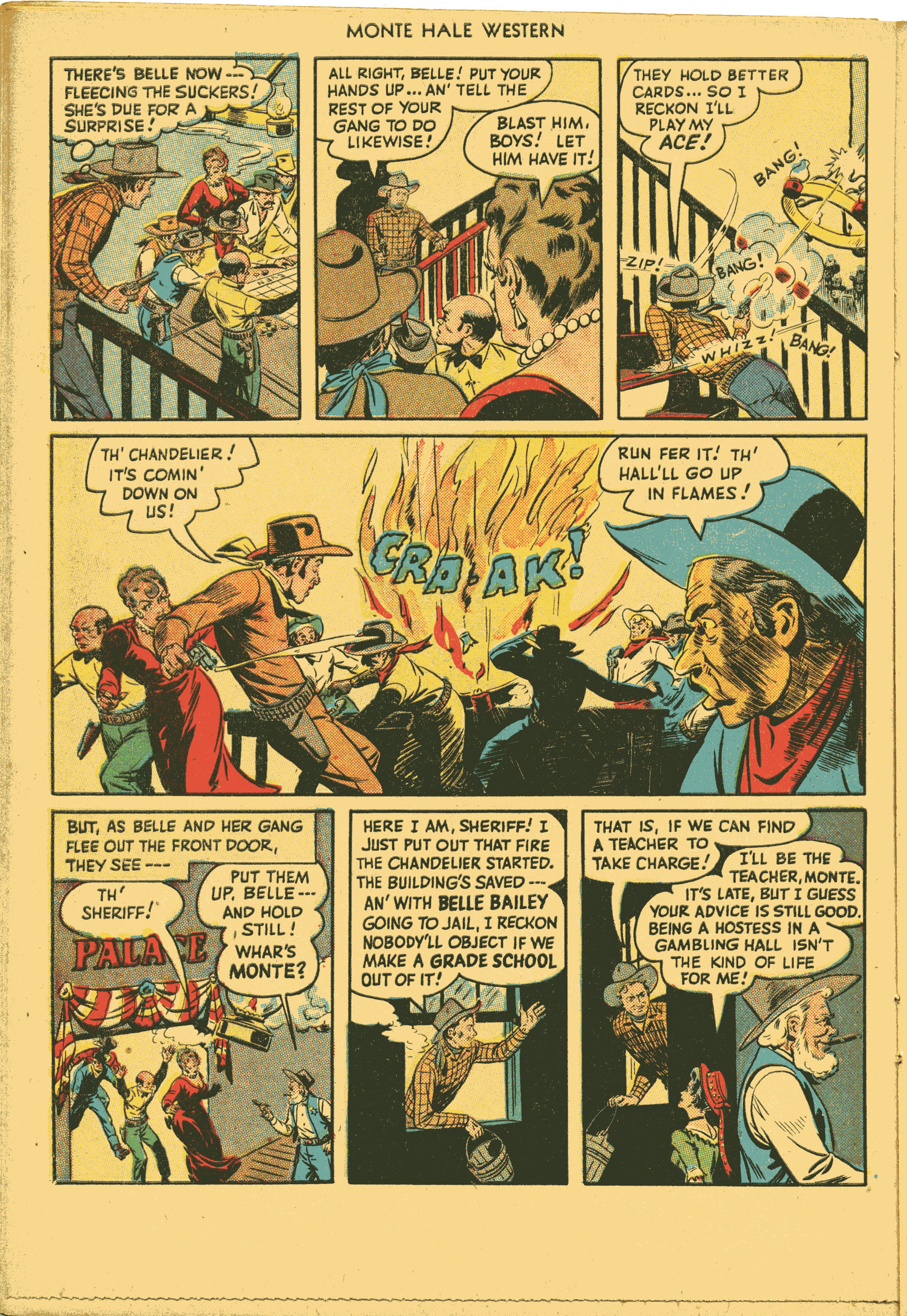 Read online Monte Hale Western comic -  Issue #31 - 22