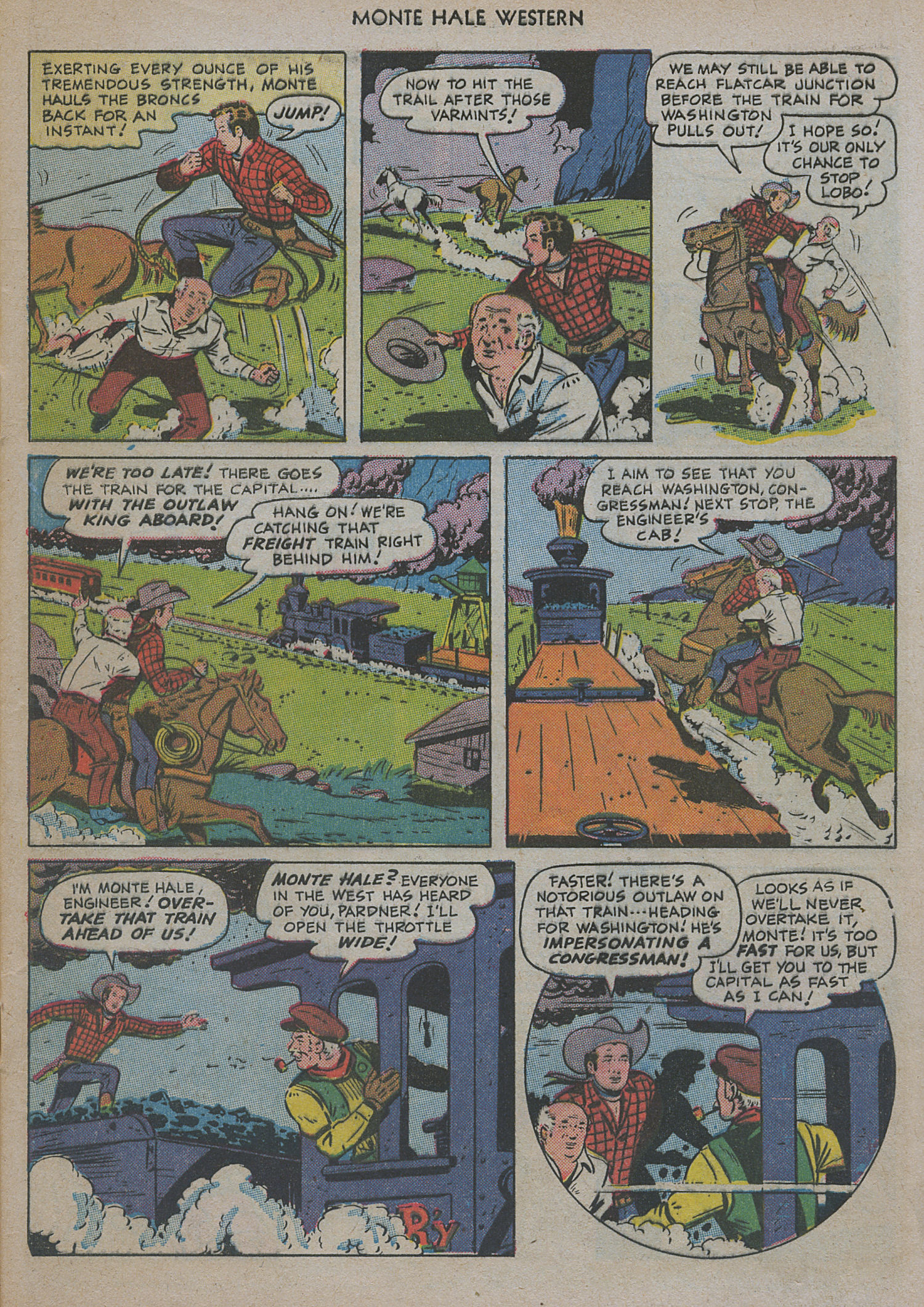 Read online Monte Hale Western comic -  Issue #47 - 9
