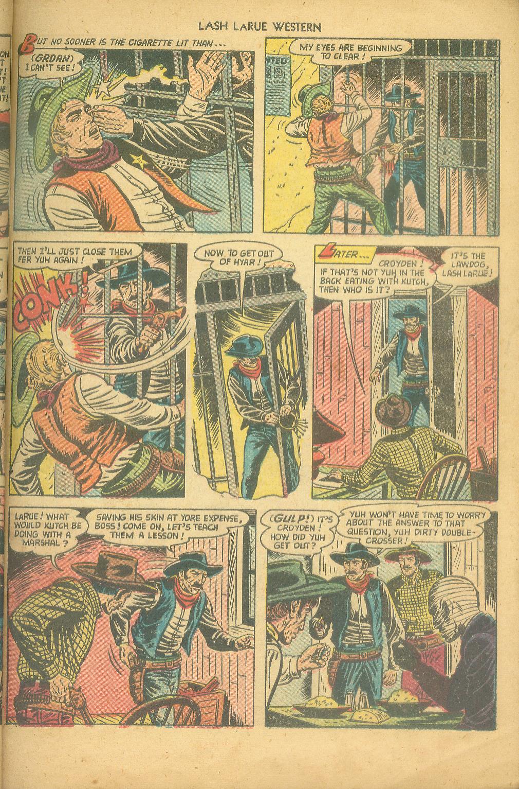 Read online Lash Larue Western (1949) comic -  Issue #43 - 9
