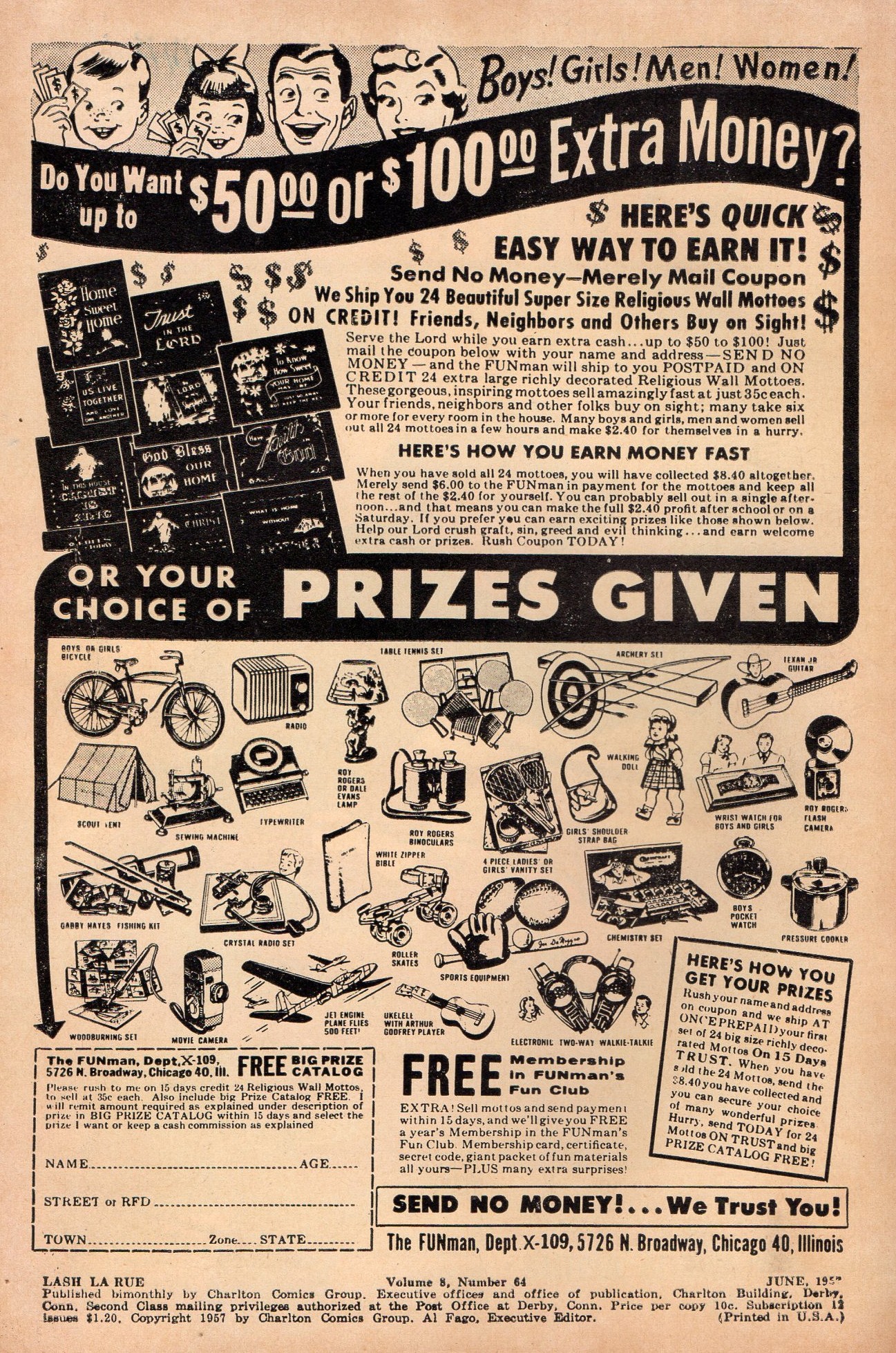 Read online Lash Larue Western (1949) comic -  Issue #64 - 2