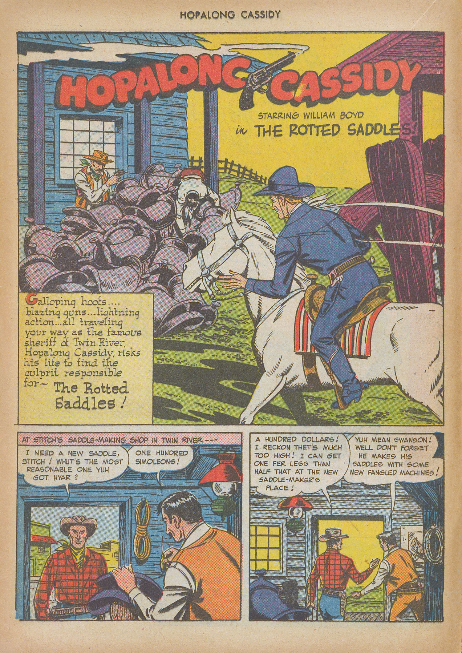Read online Hopalong Cassidy comic -  Issue #34 - 16