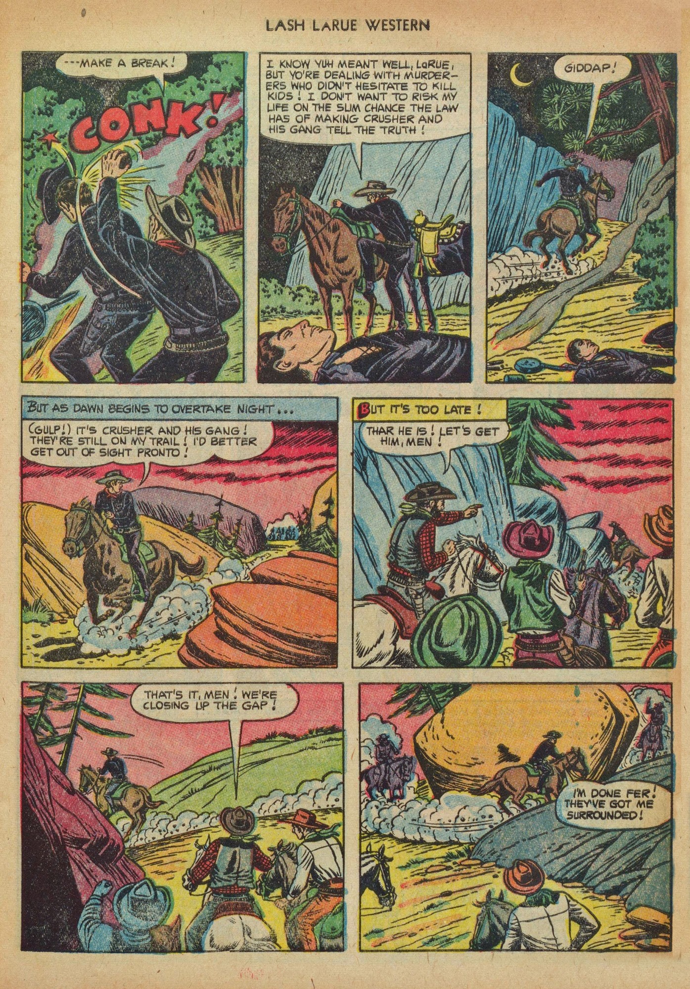 Read online Lash Larue Western (1949) comic -  Issue #41 - 9