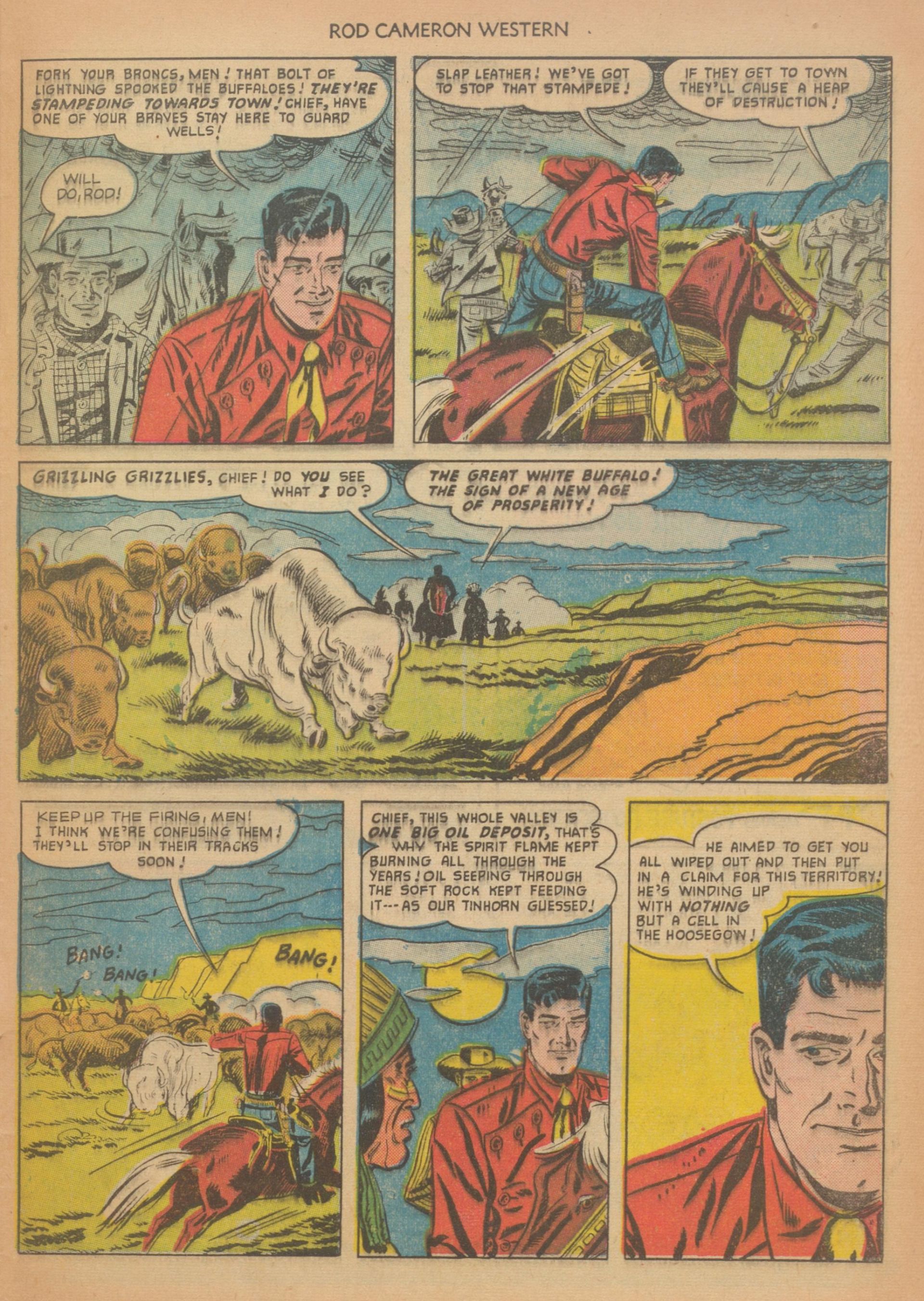 Read online Rod Cameron Western comic -  Issue #10 - 33