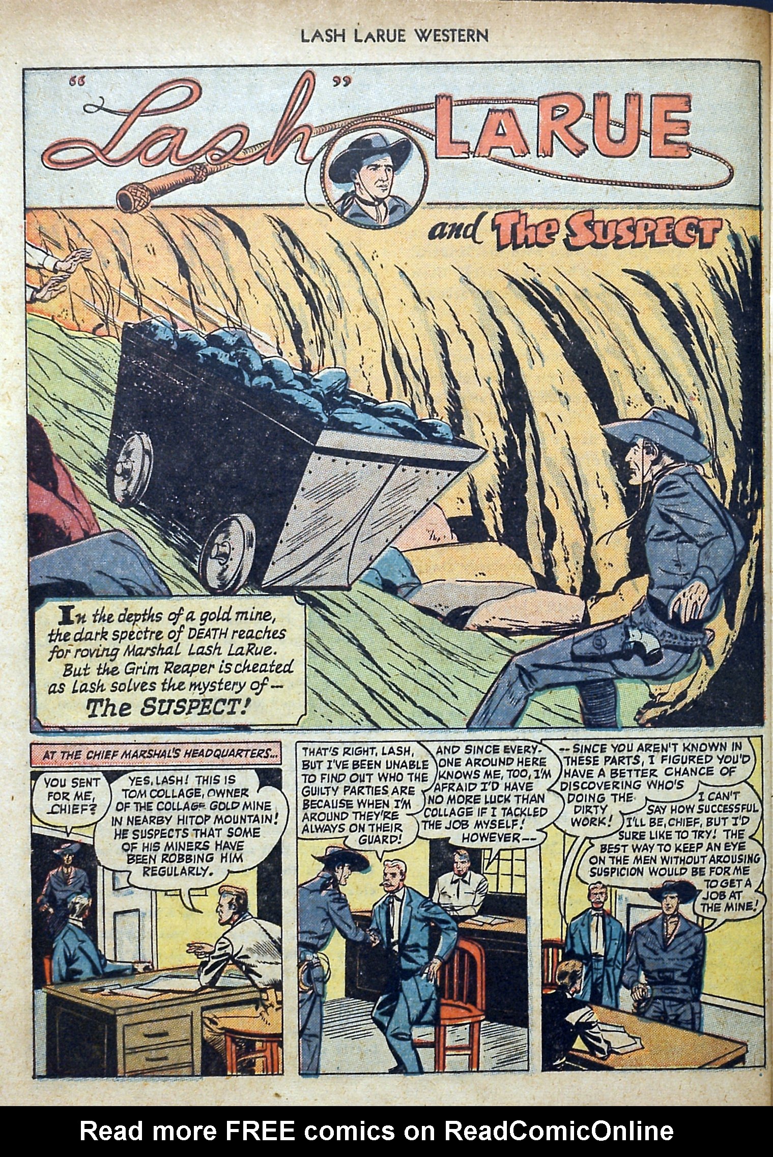 Read online Lash Larue Western (1949) comic -  Issue #3 - 28