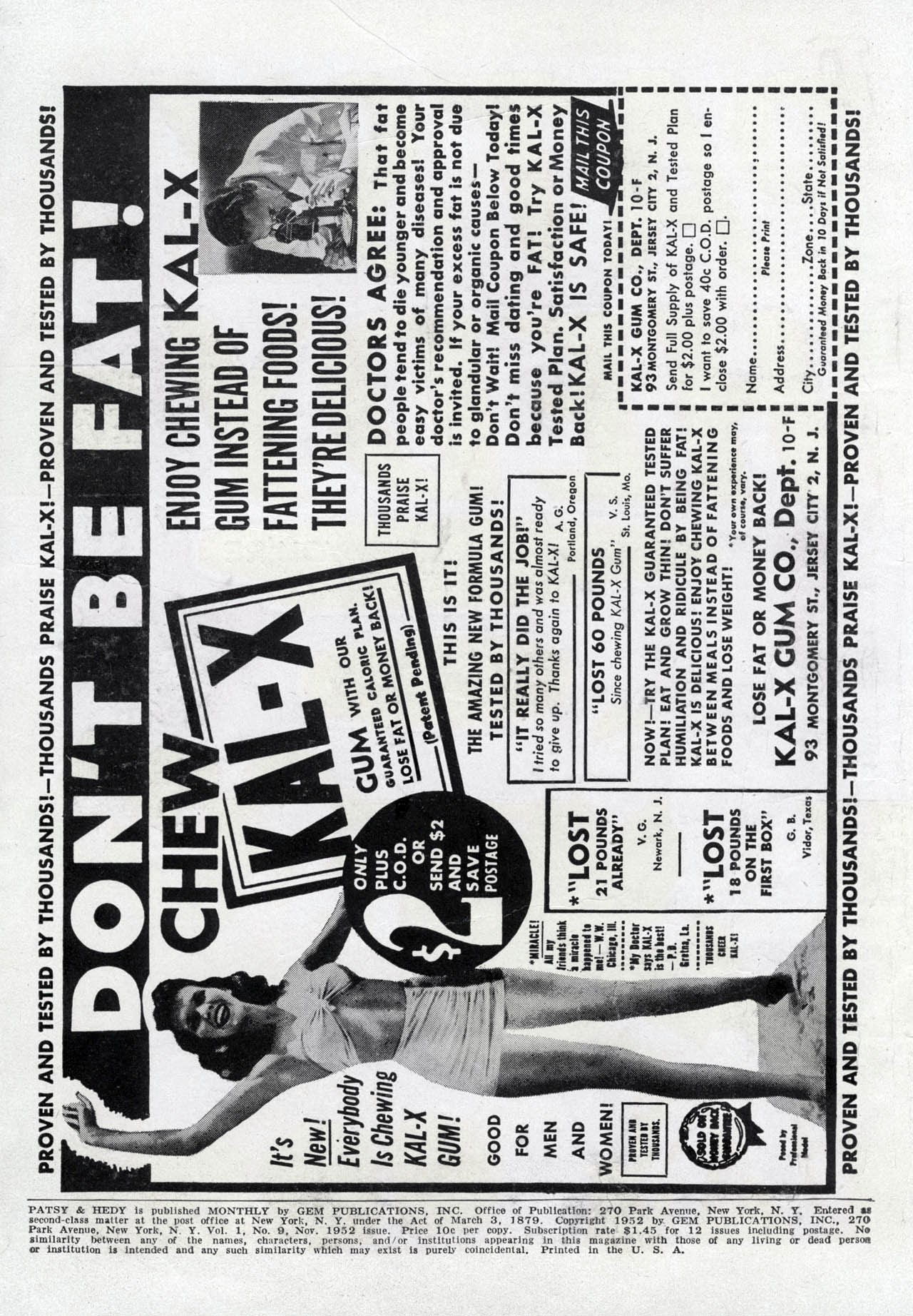 Read online Patsy and Hedy comic -  Issue #9 - 2