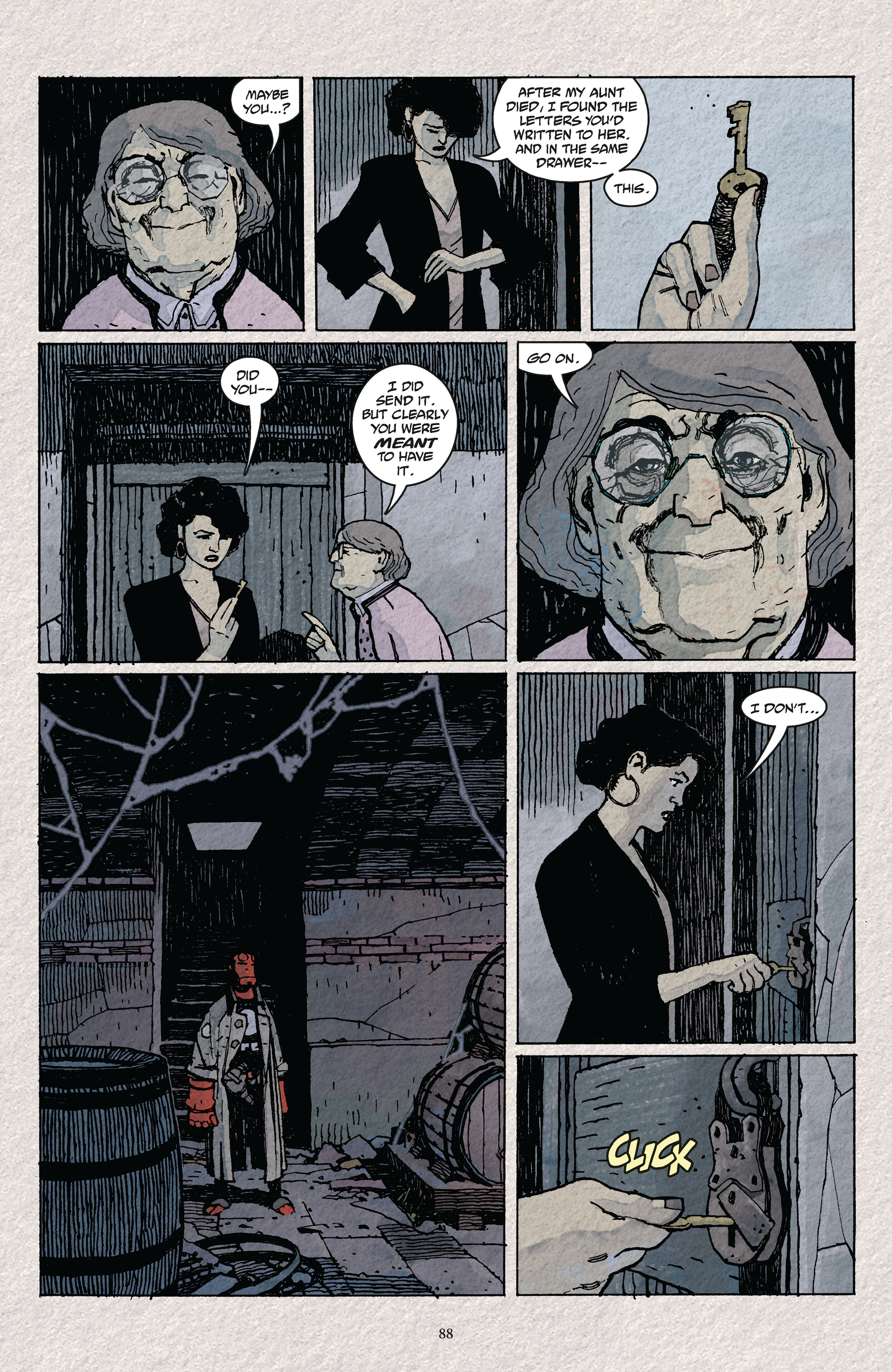 Read online Hellboy and the B.P.R.D.: The Secret of Chesbro House & Others comic -  Issue # TPB (Part 1) - 88