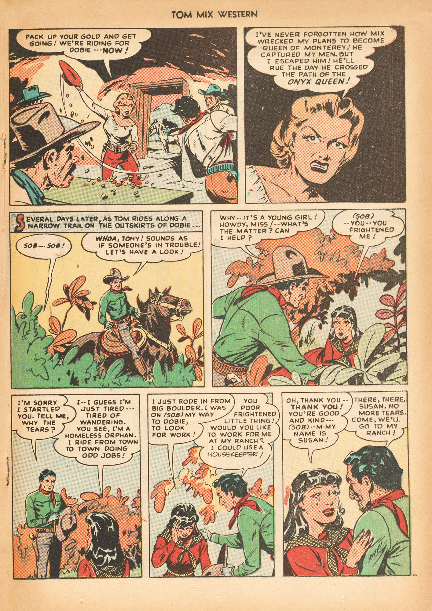 Read online Tom Mix Western (1948) comic -  Issue #15 - 27