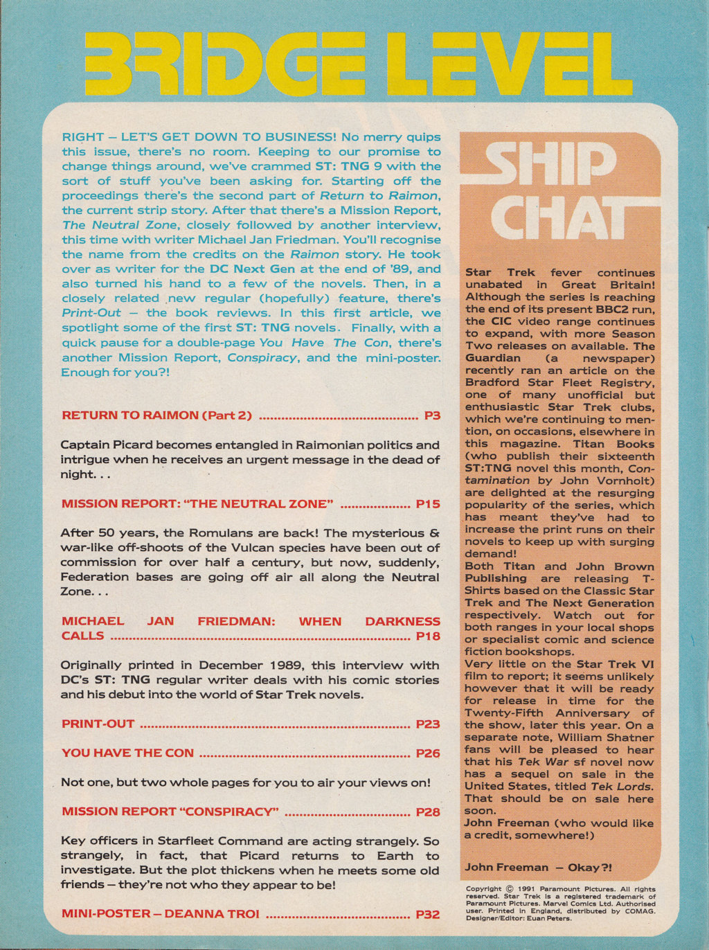 Read online Star Trek The Next Generation (1990) comic -  Issue #9 - 2
