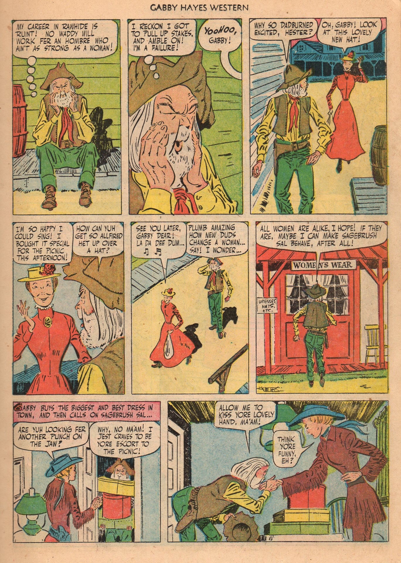 Read online Gabby Hayes Western comic -  Issue #21 - 23