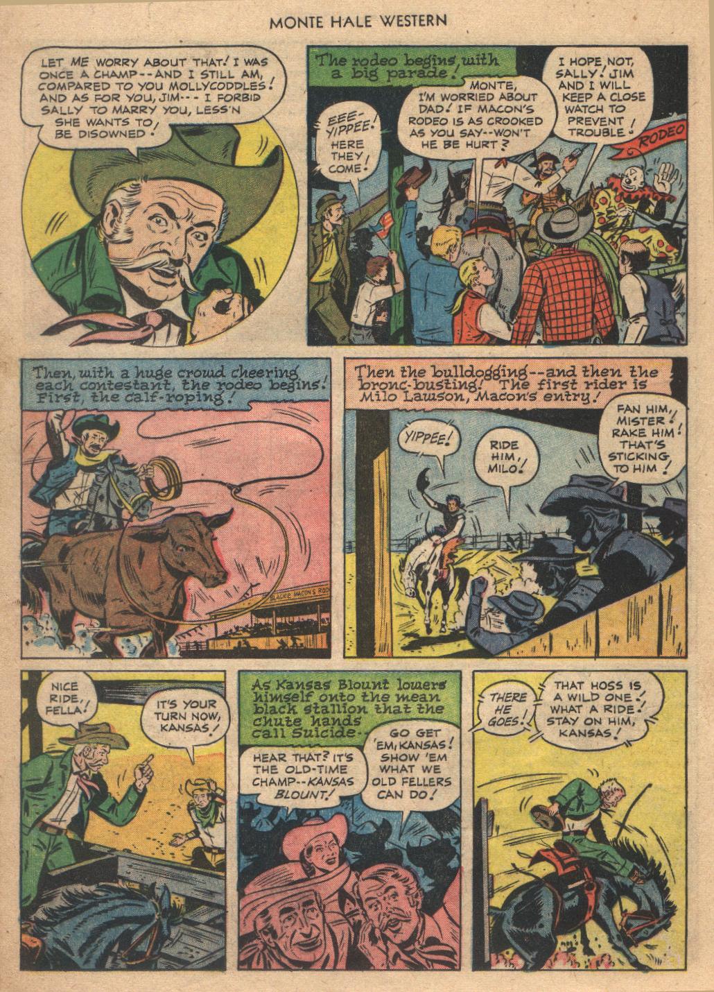 Read online Monte Hale Western comic -  Issue #77 - 16