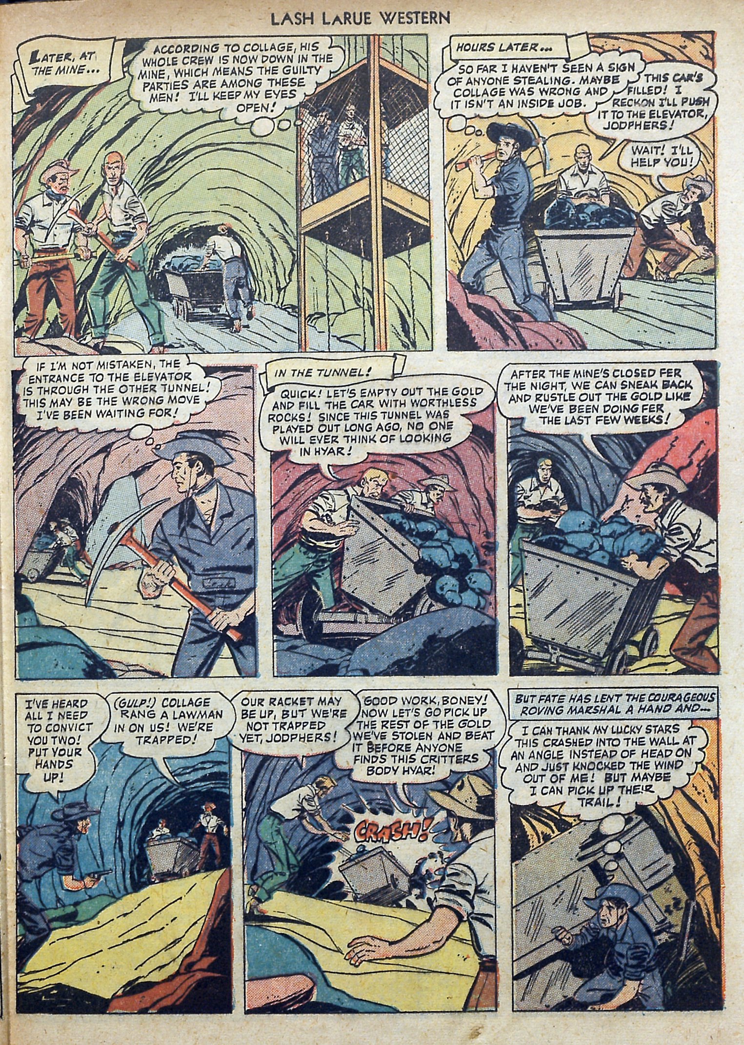 Read online Lash Larue Western (1949) comic -  Issue #3 - 29