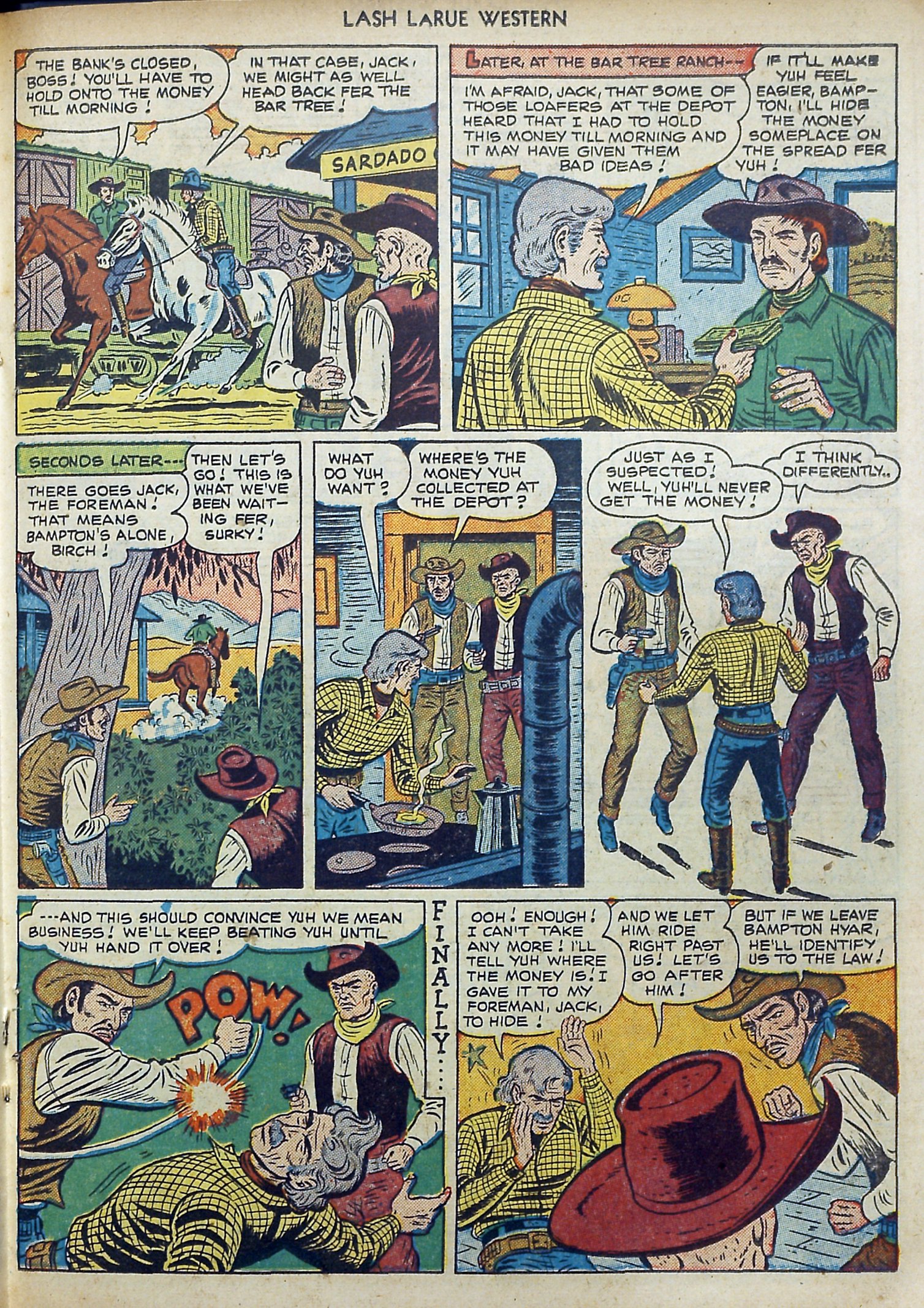 Read online Lash Larue Western (1949) comic -  Issue #11 - 27