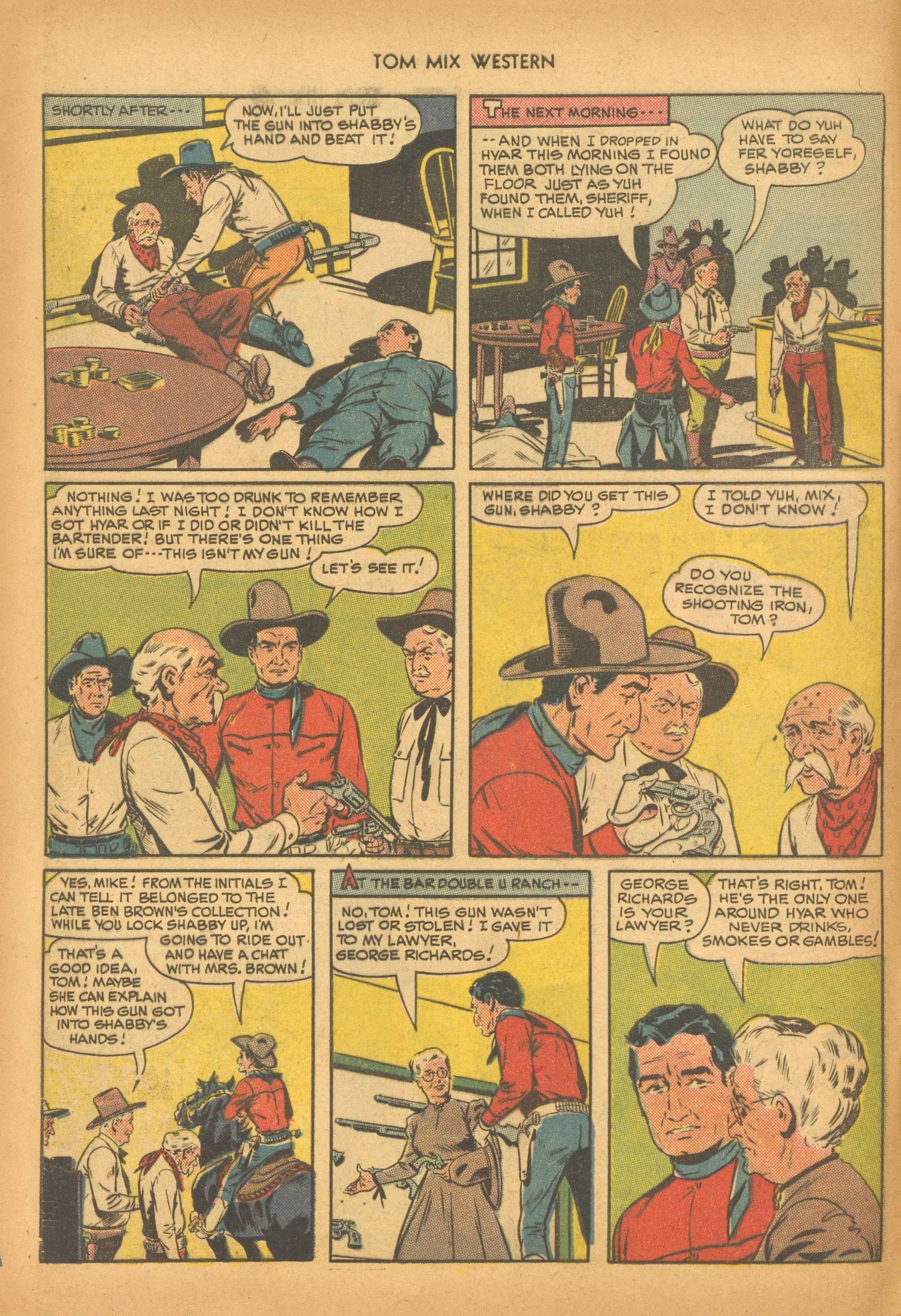Read online Tom Mix Western (1948) comic -  Issue #28 - 8