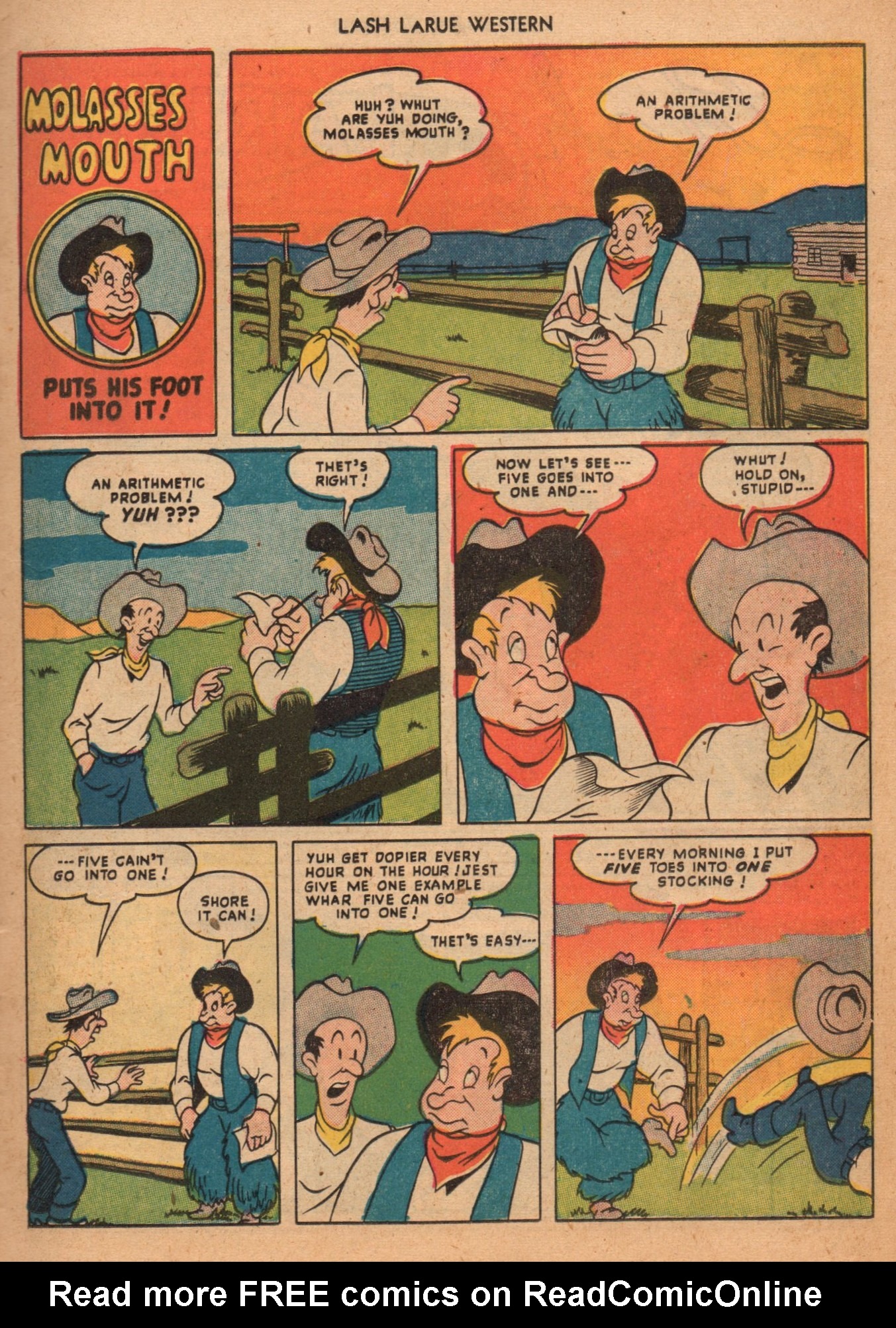 Read online Lash Larue Western (1949) comic -  Issue #2 - 11