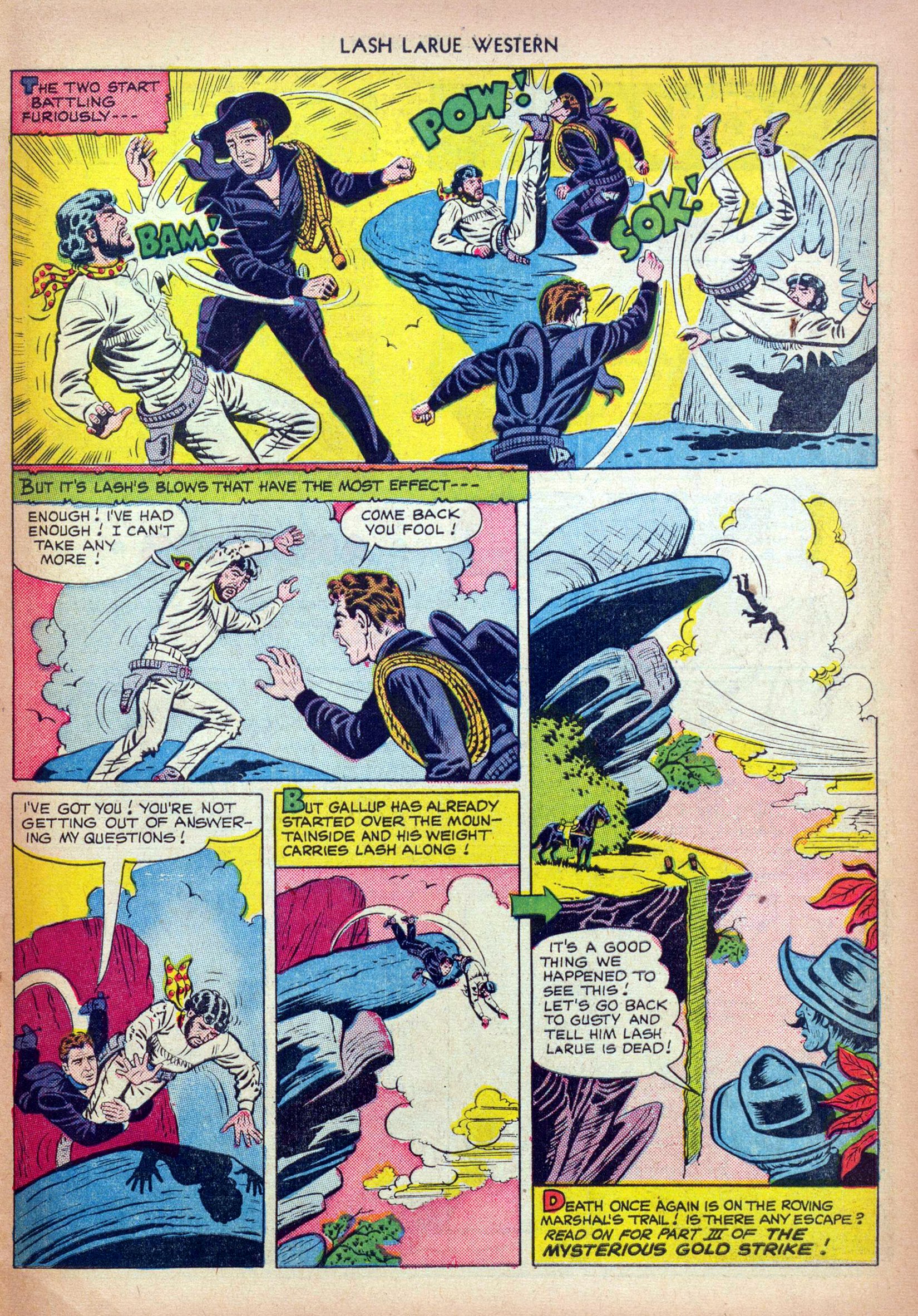 Read online Lash Larue Western (1949) comic -  Issue #13 - 23