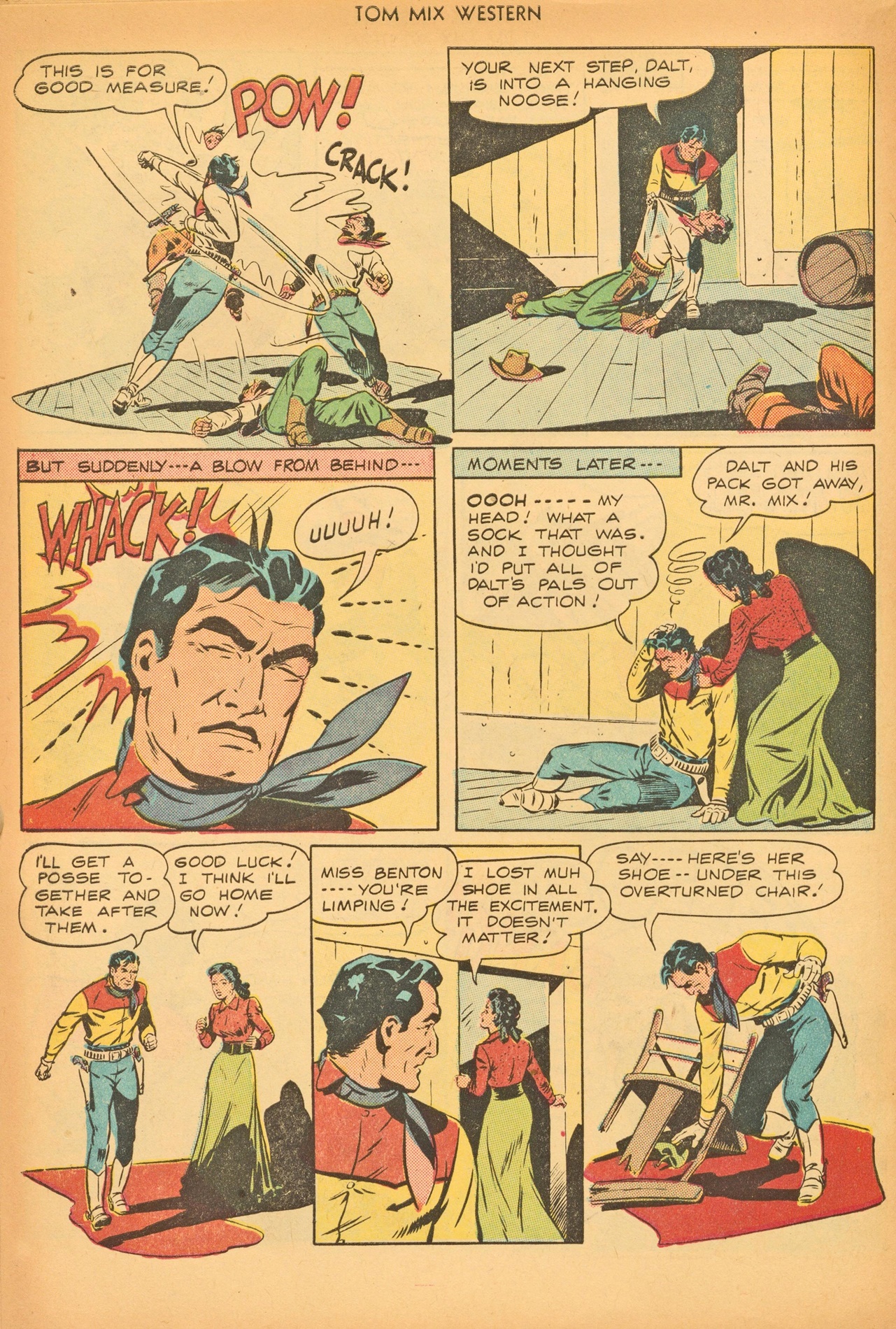 Read online Tom Mix Western (1948) comic -  Issue #8 - 22