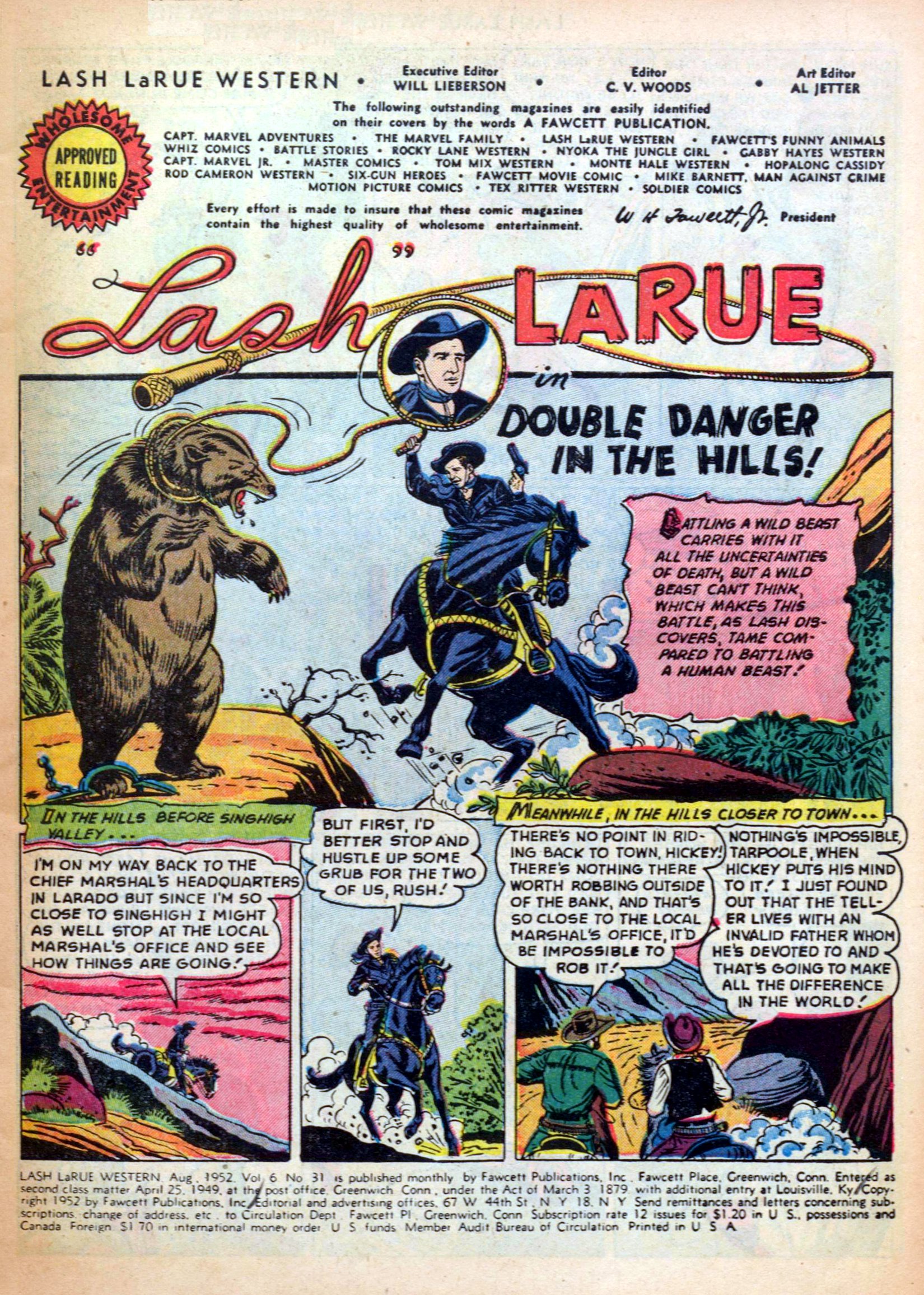 Read online Lash Larue Western (1949) comic -  Issue #31 - 3
