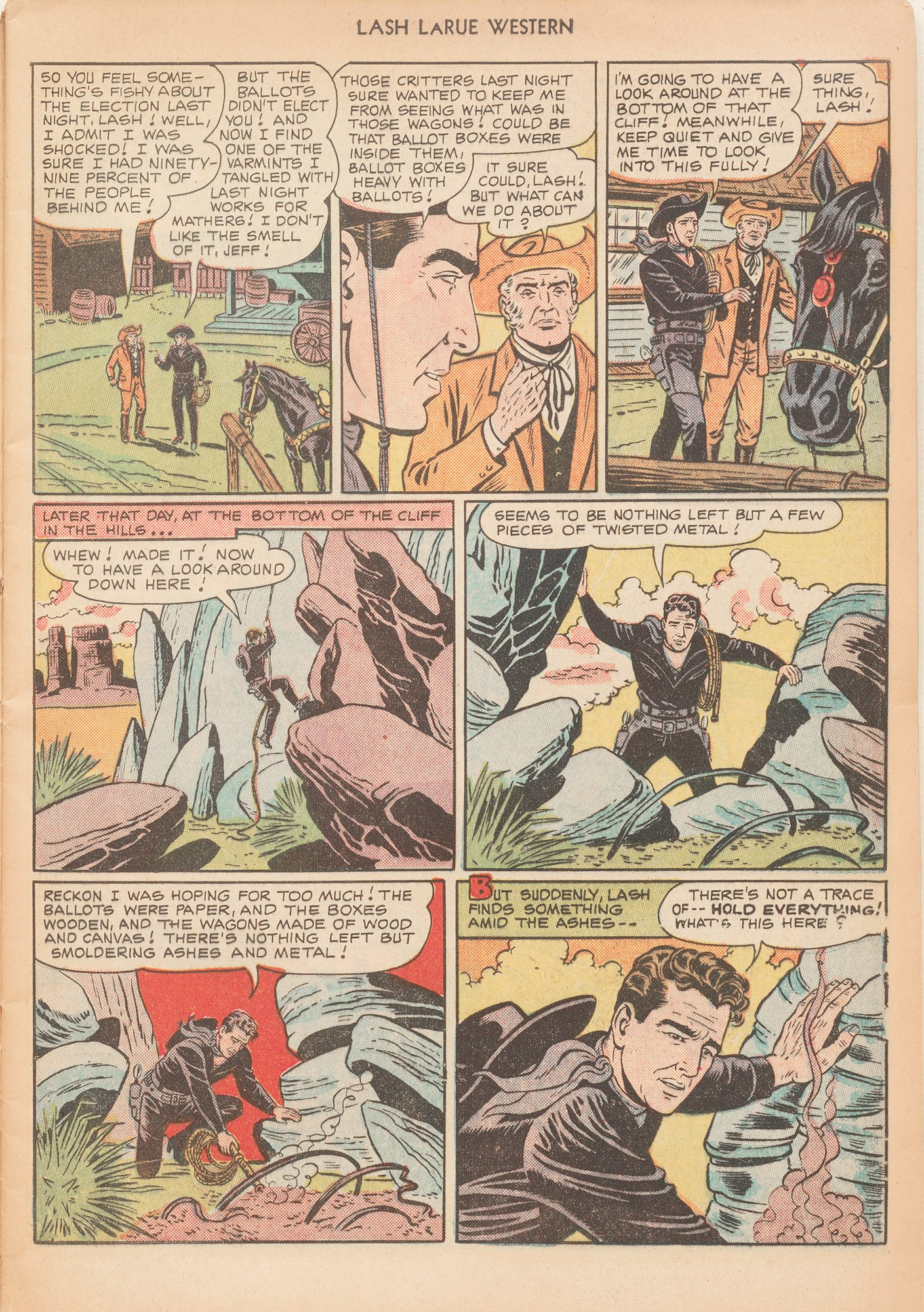 Read online Lash Larue Western (1949) comic -  Issue #12 - 9